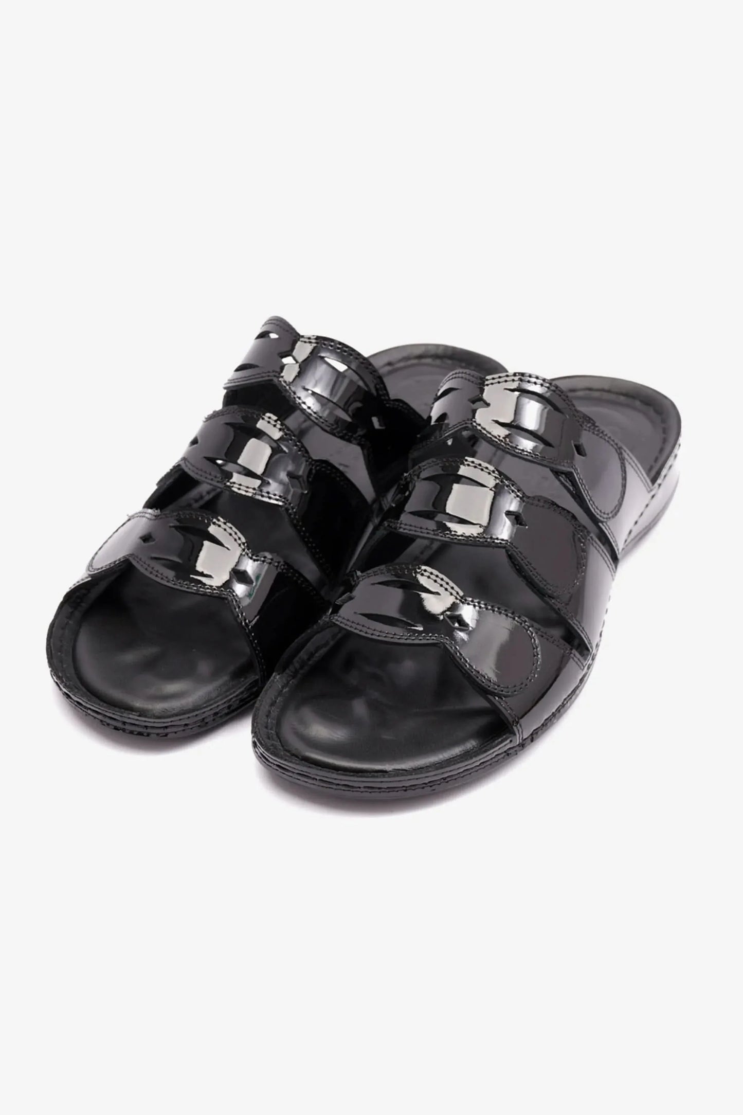 Comfort Plus Women's Soft Footbed Arabic Sandals Black LSDCP725