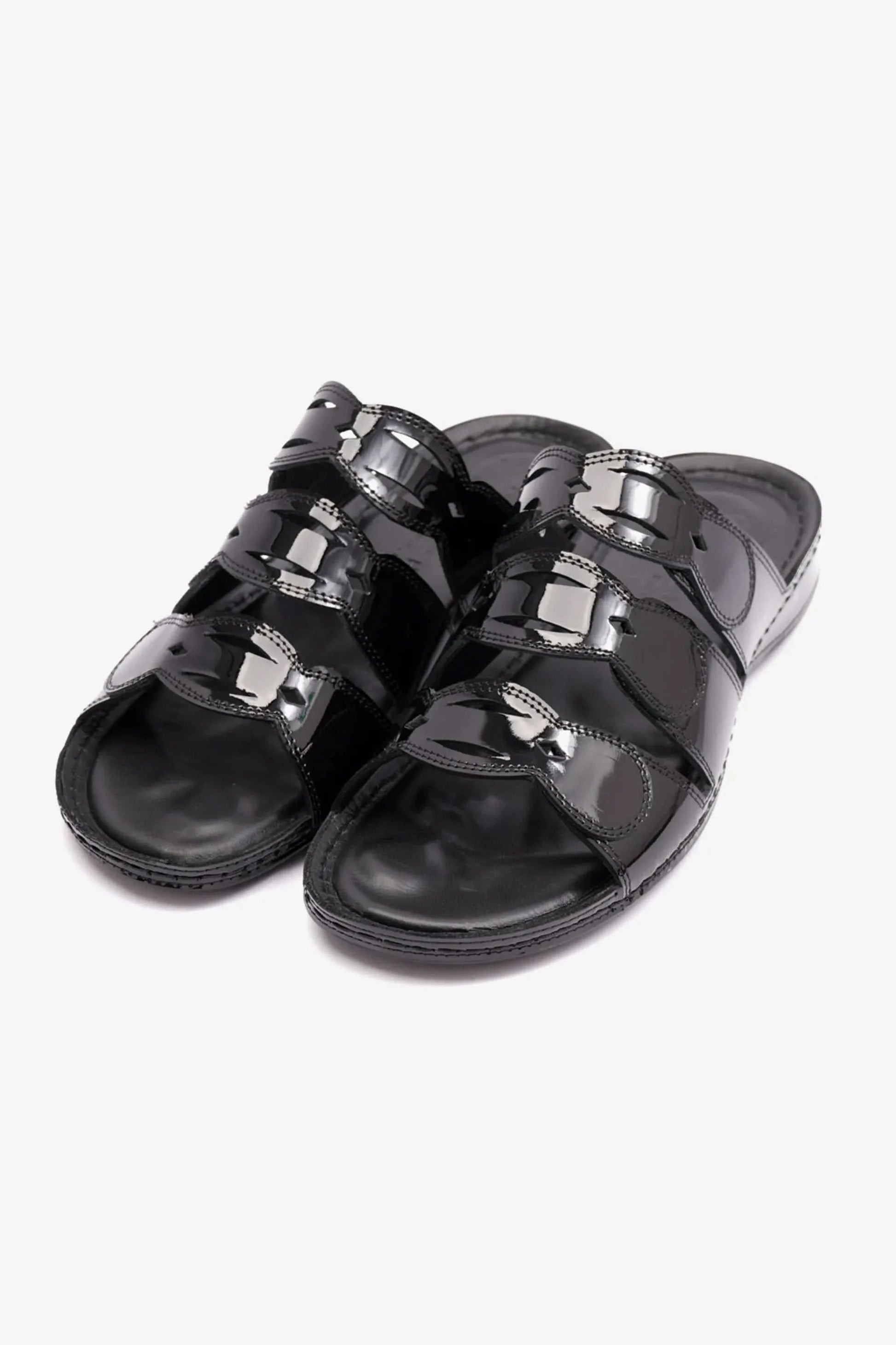 Comfort Plus Women's Soft Footbed Arabic Sandals Black LSDCP725