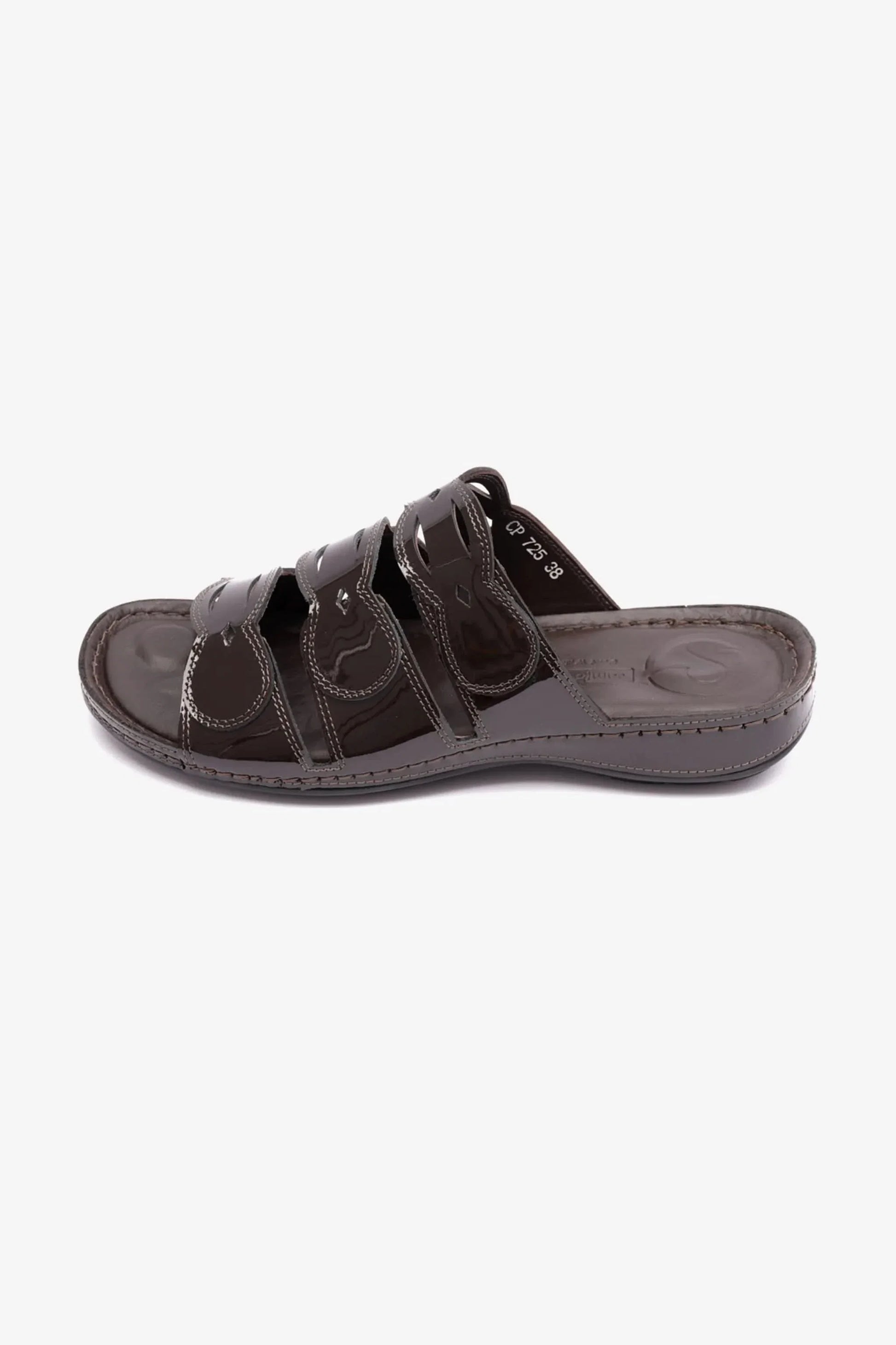 Comfort Plus Women's Soft Footbed Sandals Brown LSDCP725