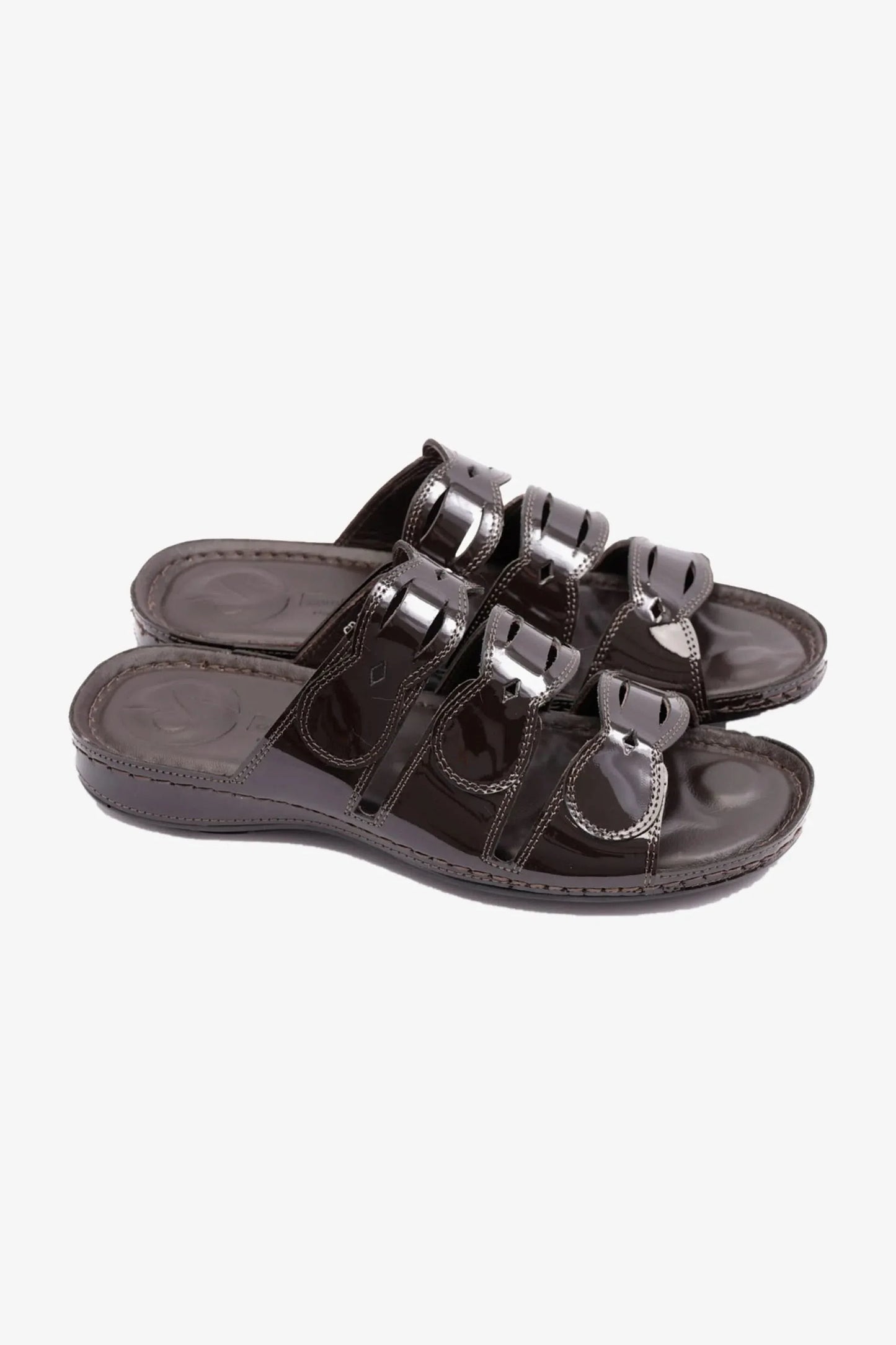 Comfort Plus Women's Soft Footbed Sandals Brown LSDCP725