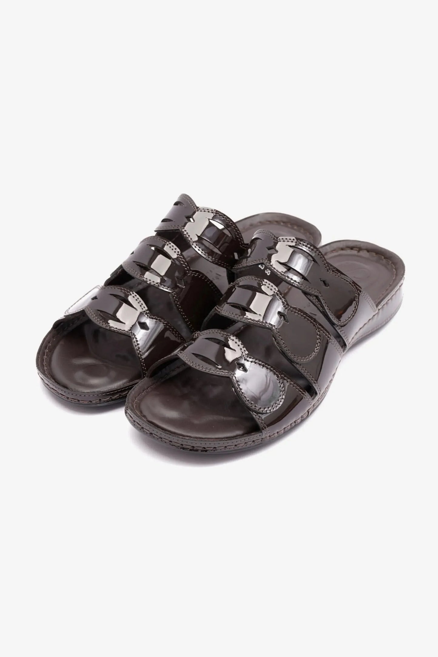 Comfort Plus Women's Soft Footbed Sandals Brown LSDCP725