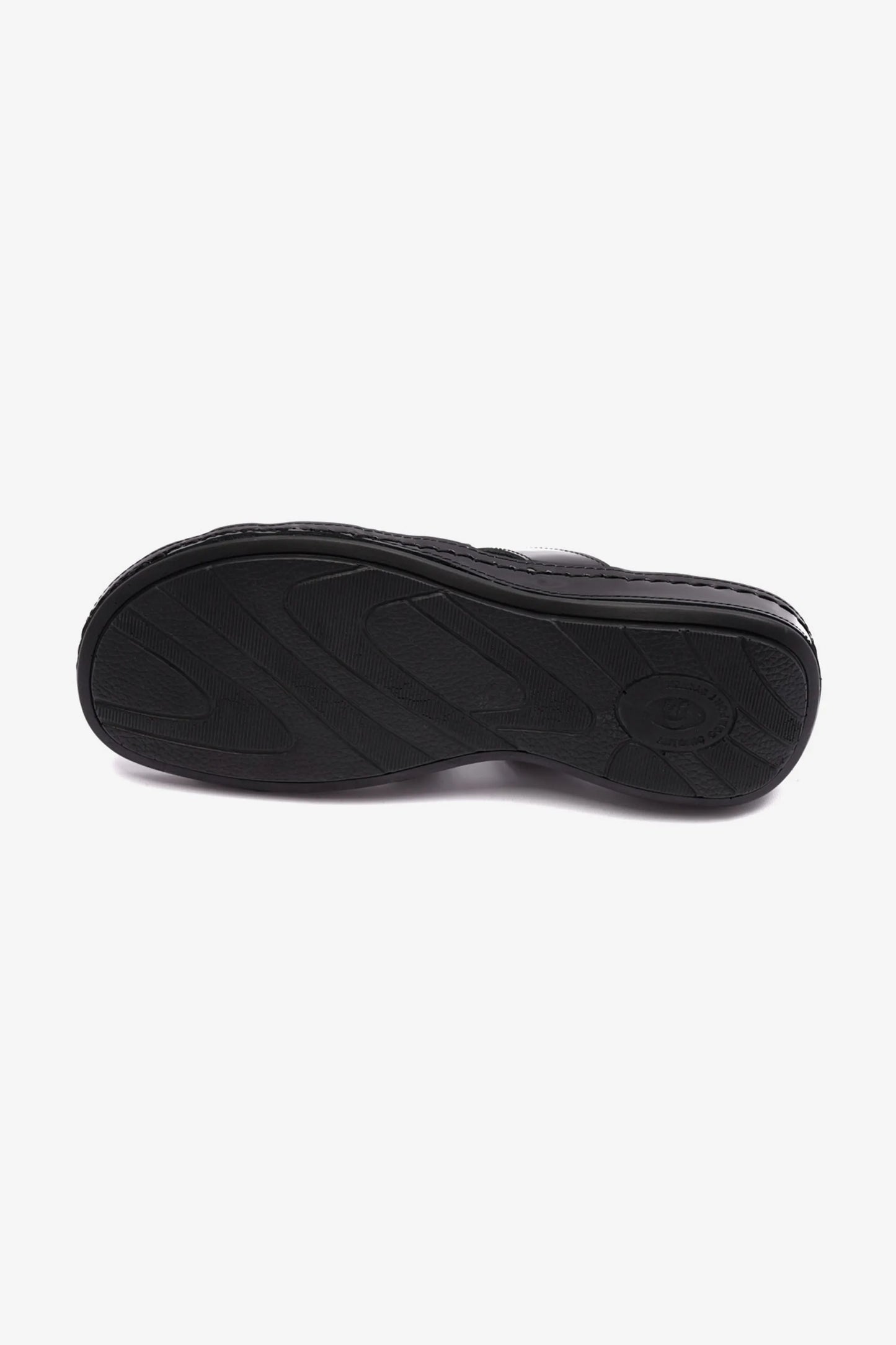 Comfort Plus Women's Flat Leather Sandals Black CP721