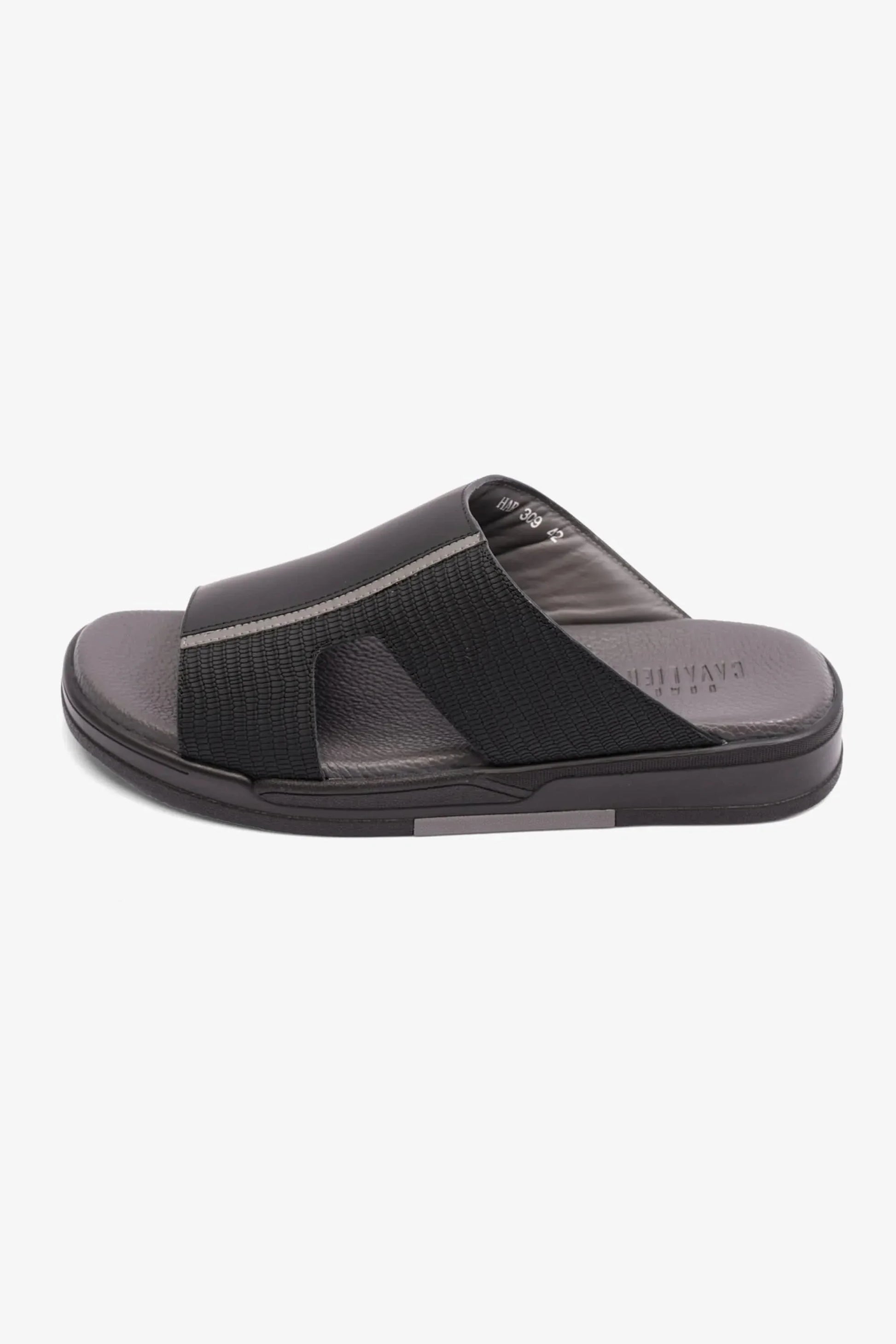 Cavalier Uomo Men's Extra Cushioned Arabic Sandals Black MSDCVHAR309