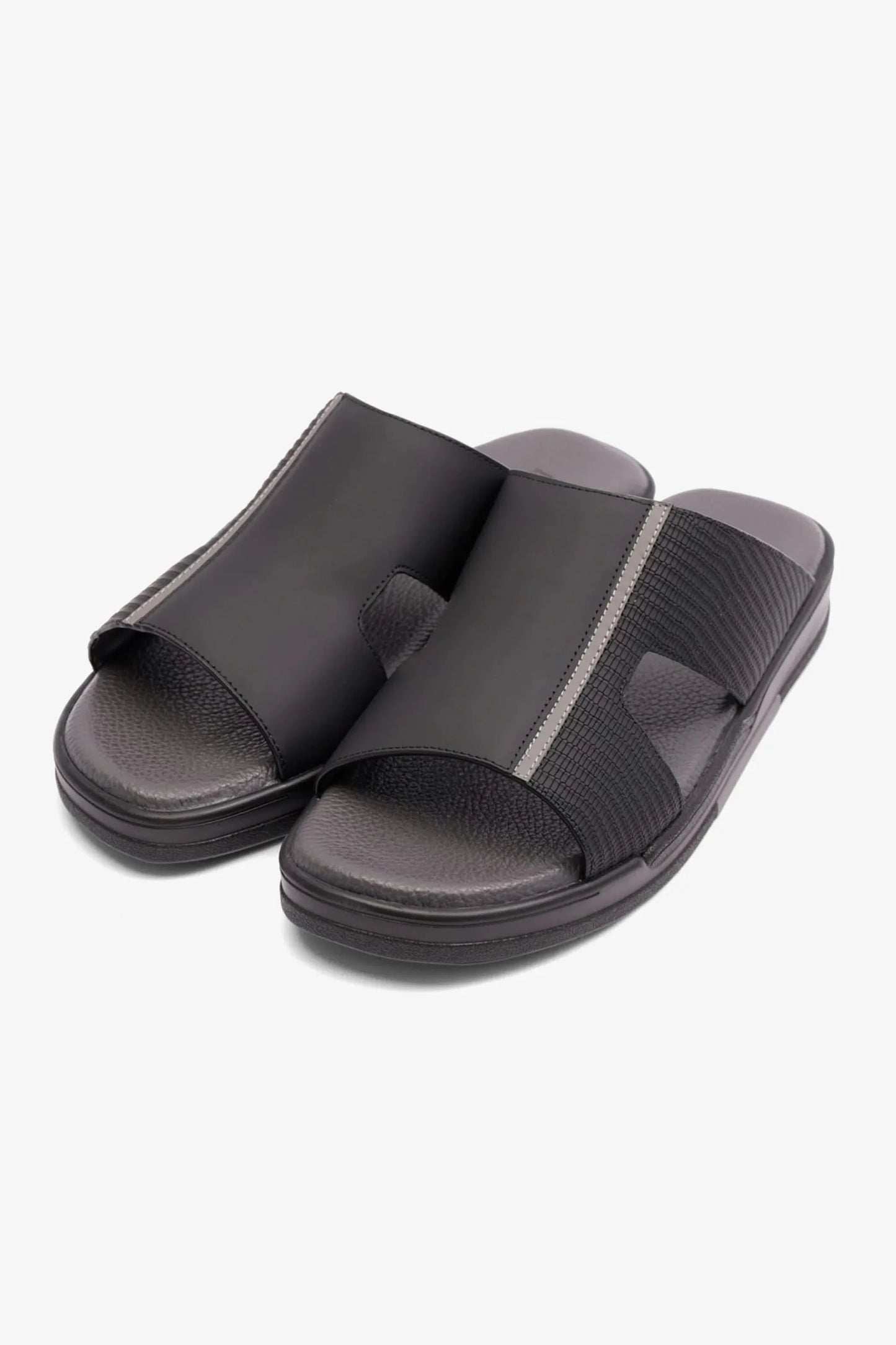 Cavalier Uomo Men's Extra Cushioned Arabic Sandals Black MSDCVHAR309