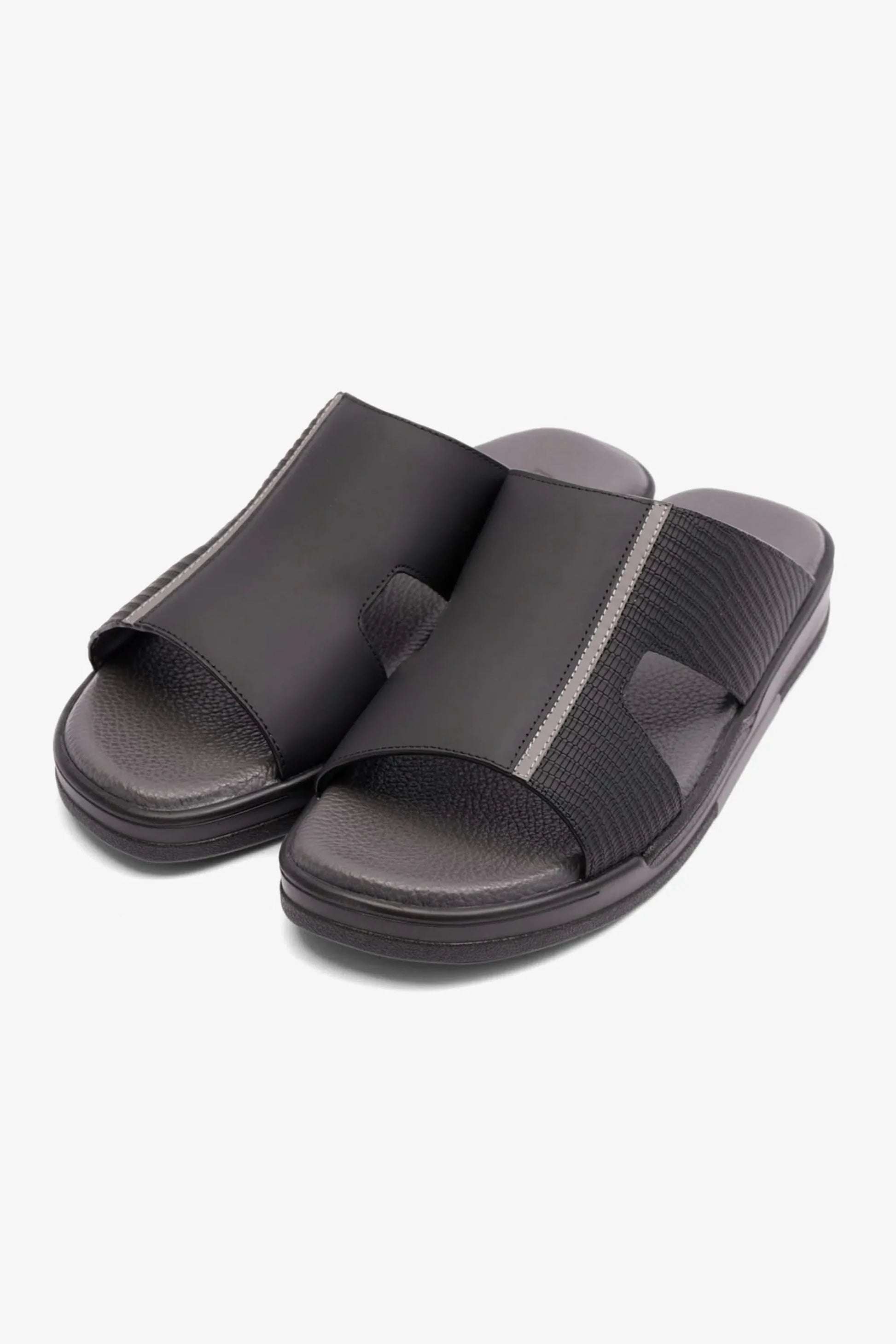 Cavalier Uomo Men's Extra Cushioned Arabic Sandals Black MSDCVHAR309