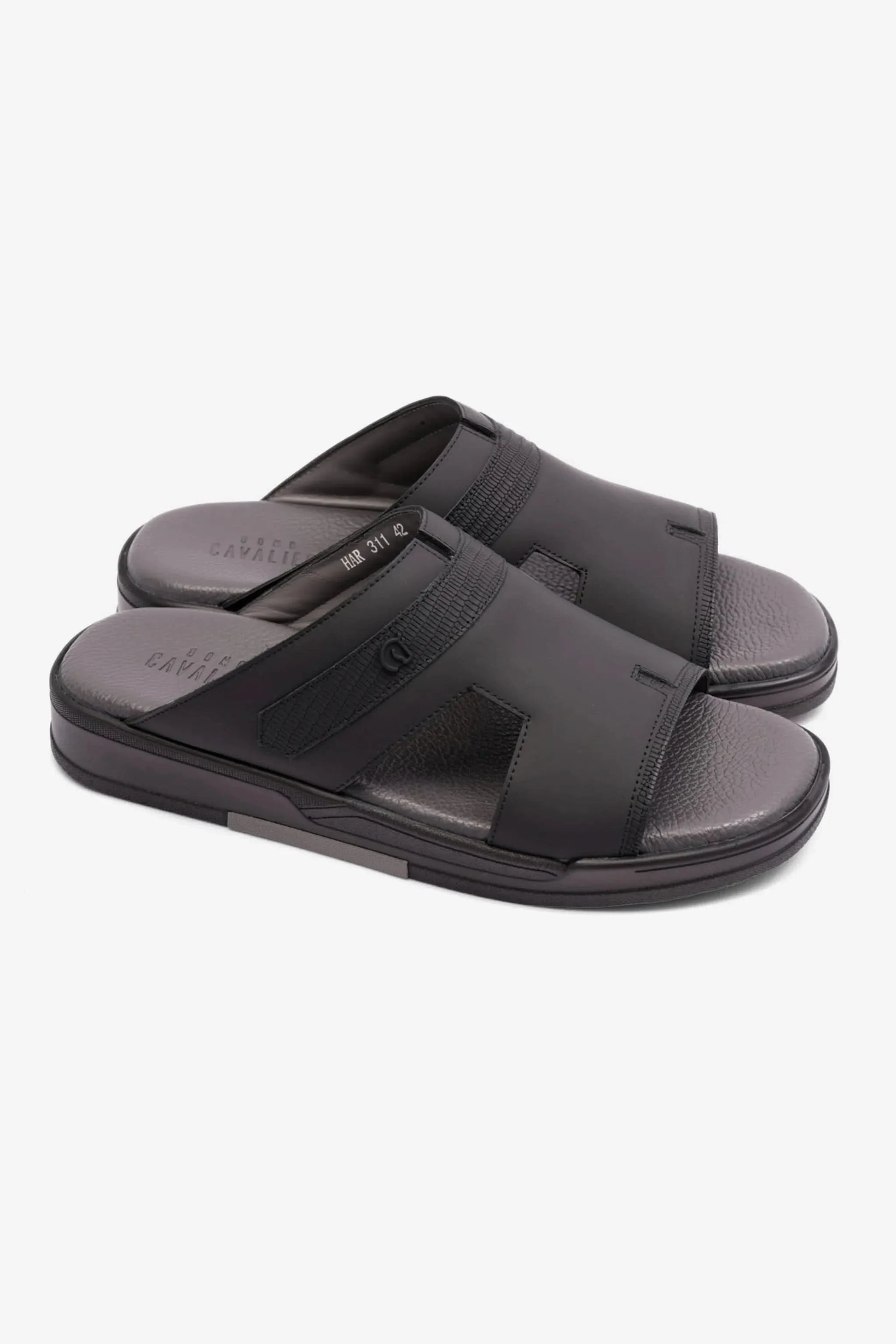Cavalier Uomo Men's Arabic Sandals Black MSDCVHAR311