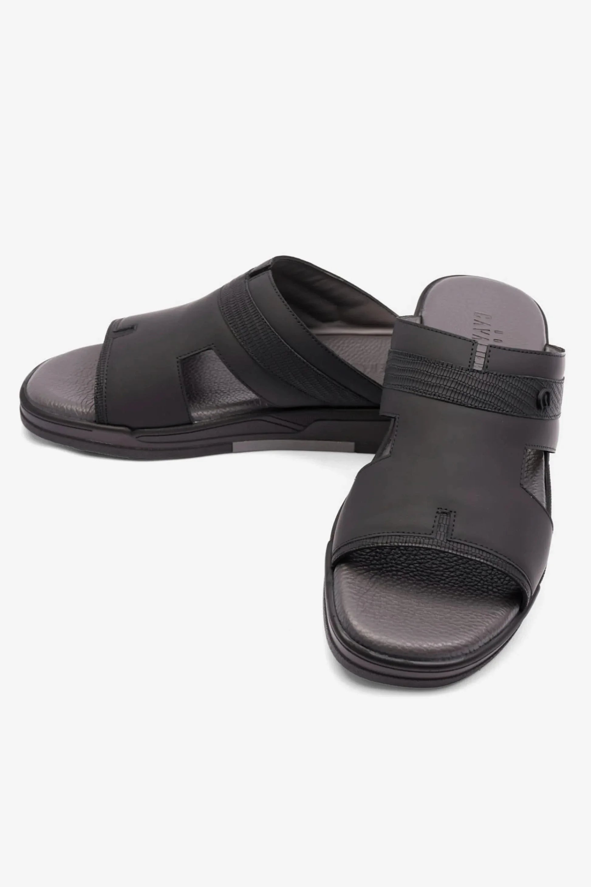 Cavalier Uomo Men's Arabic Sandals Black MSDCVHAR311