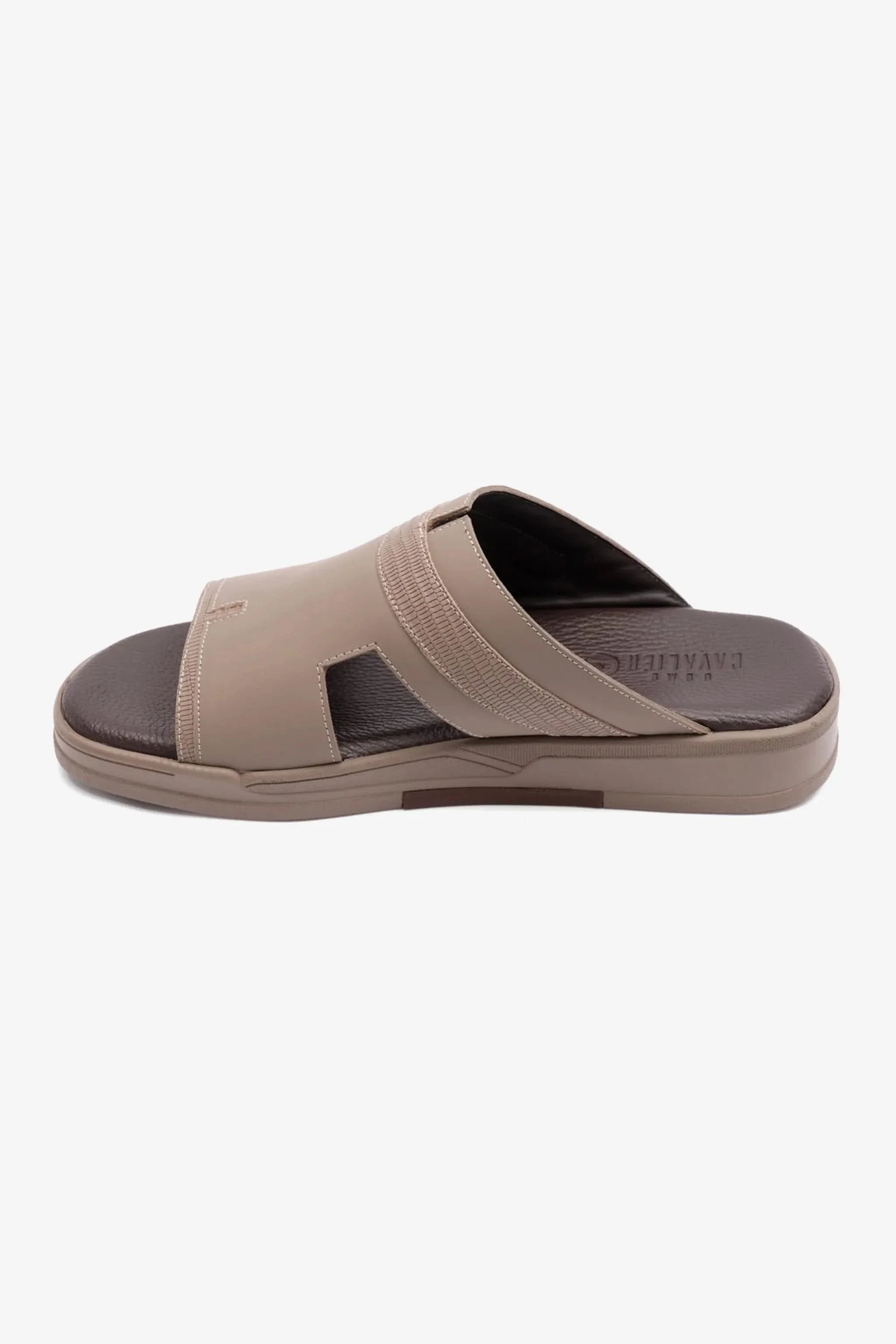 Cavalier Men's Extra Cushioned Stylish Trim Sandals Stone MSDCVHAR311
