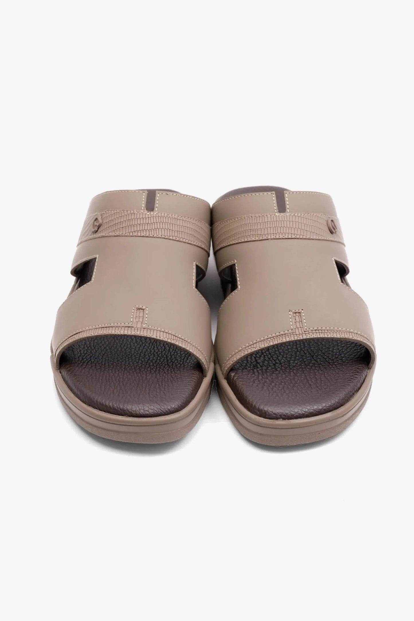 Cavalier Men's Extra Cushioned Stylish Trim Sandals Stone MSDCVHAR311