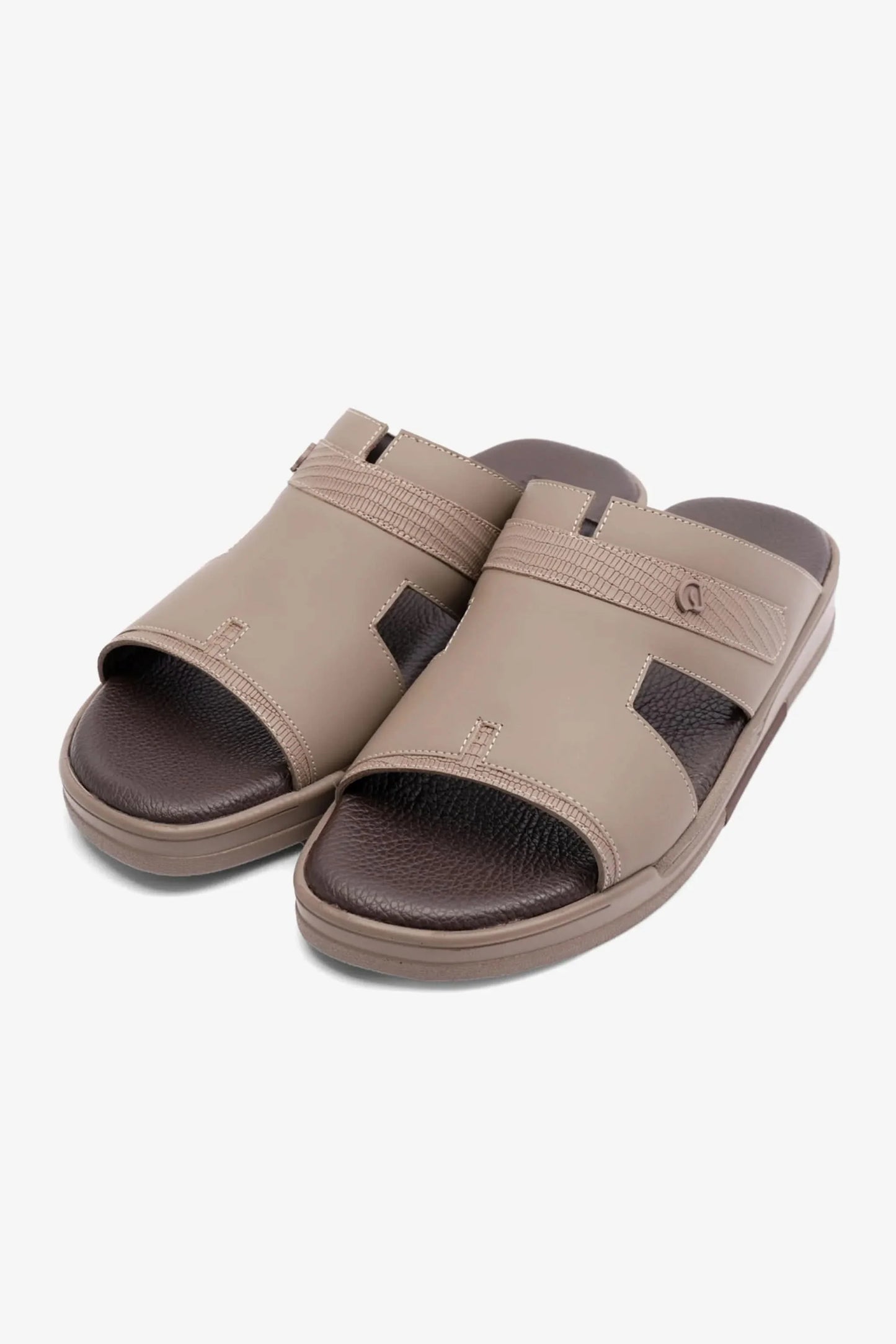 Cavalier Men's Extra Cushioned Stylish Trim Sandals Stone MSDCVHAR311