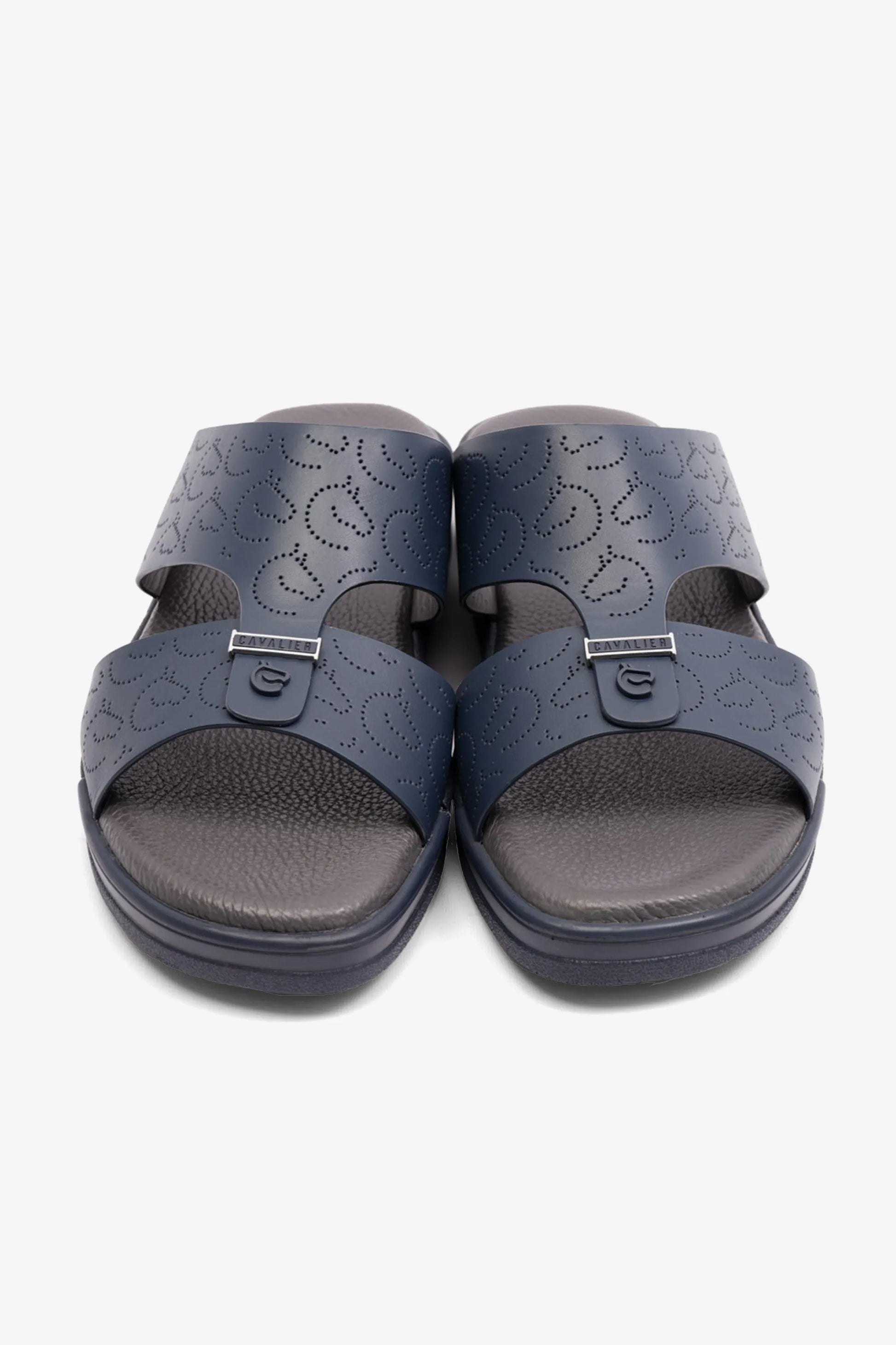 Cavalier Uomo Men's Stylish Trim Arabic Sandals Navy MSDCVHAR310