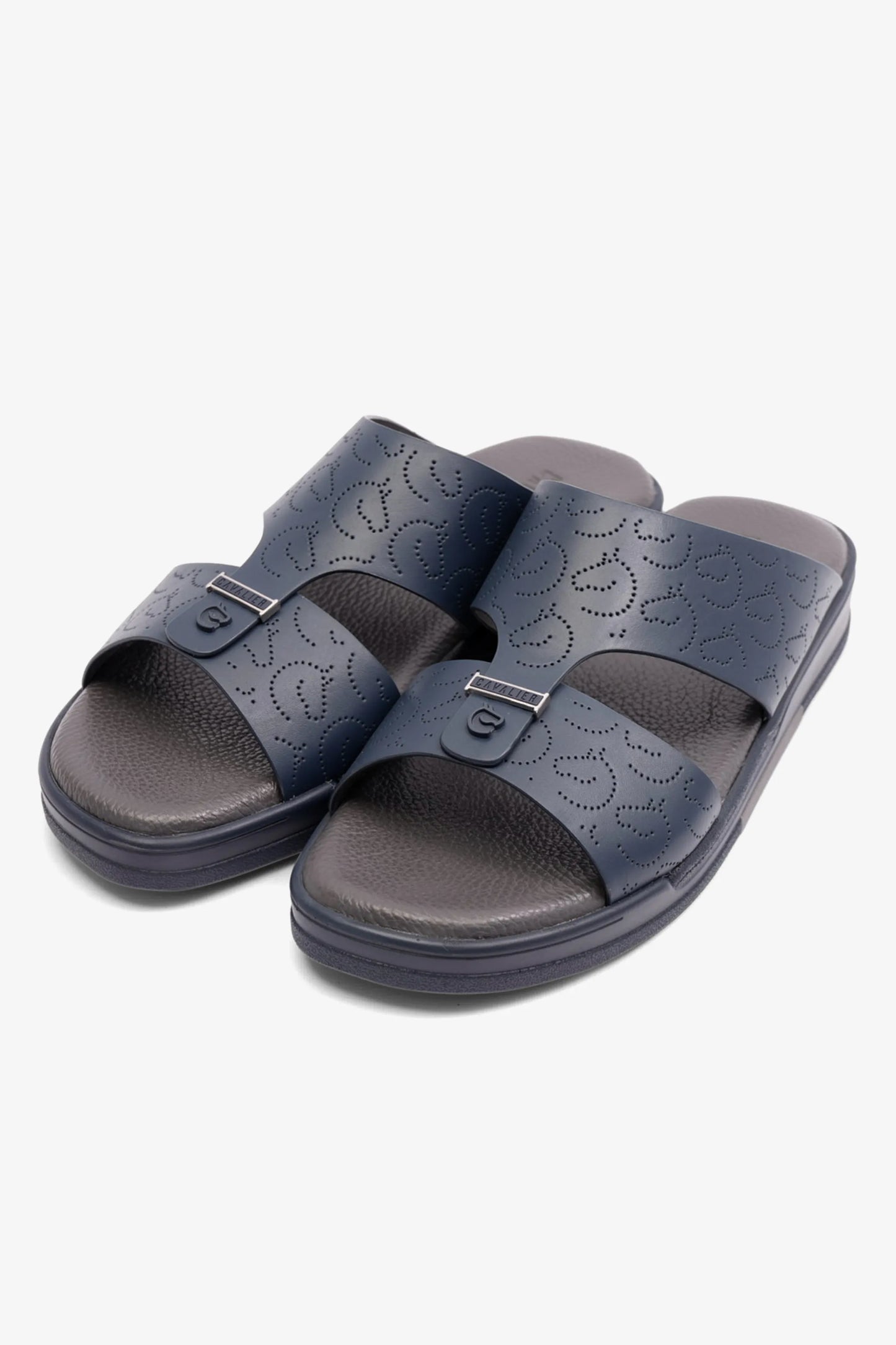 Cavalier Uomo Men's Stylish Trim Arabic Sandals Navy MSDCVHAR310