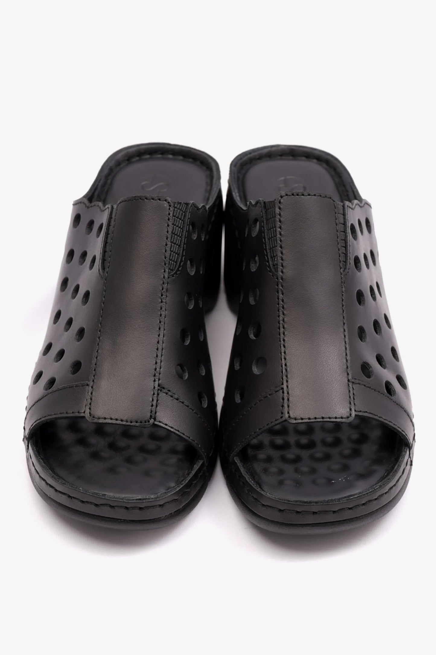 Comfort Plus Women's Slip-On Wedge Sandals Black LSDCPGG102