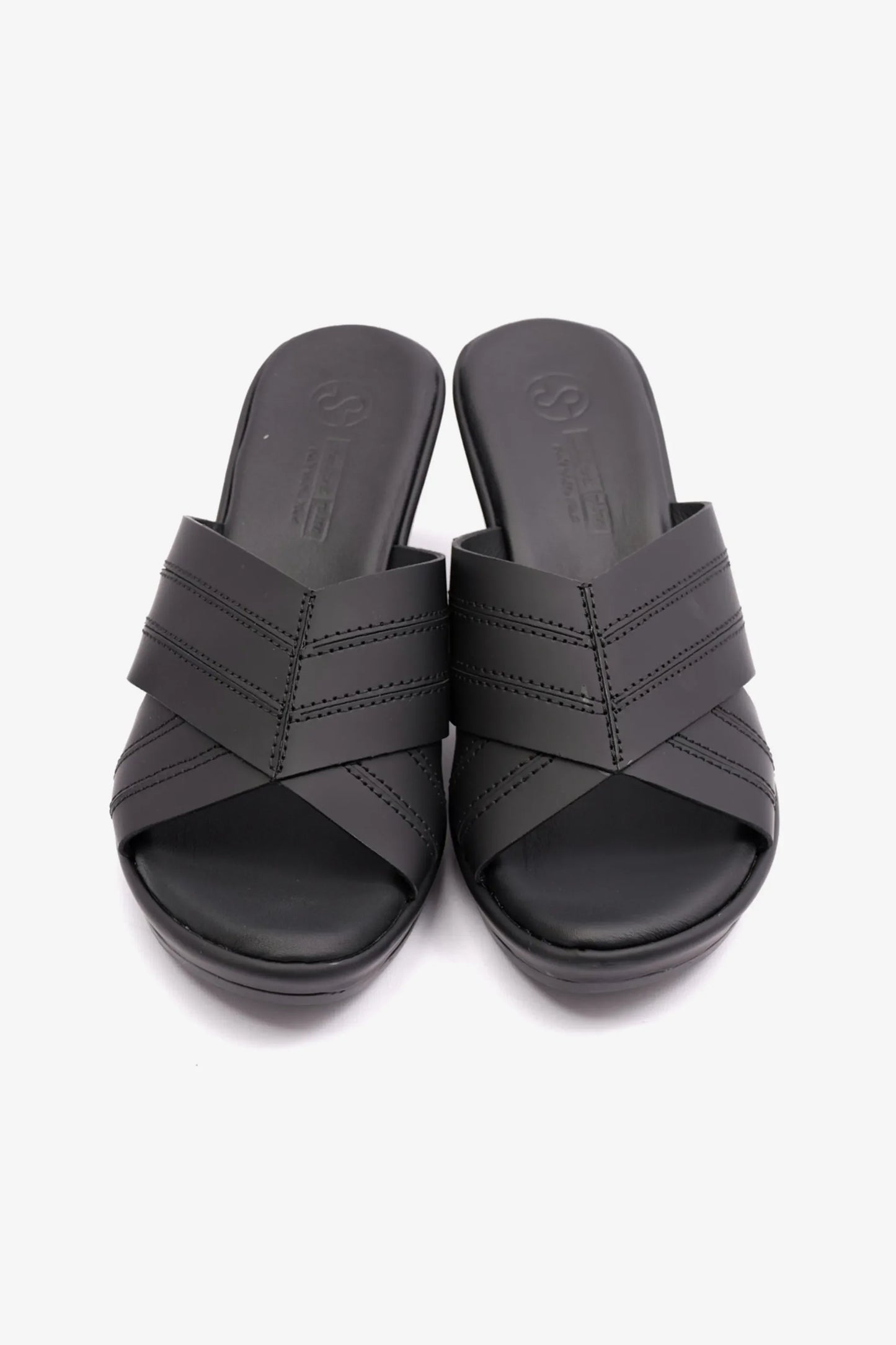 Comfort Plus Women's High Heel Sandals Black LSDCP9106