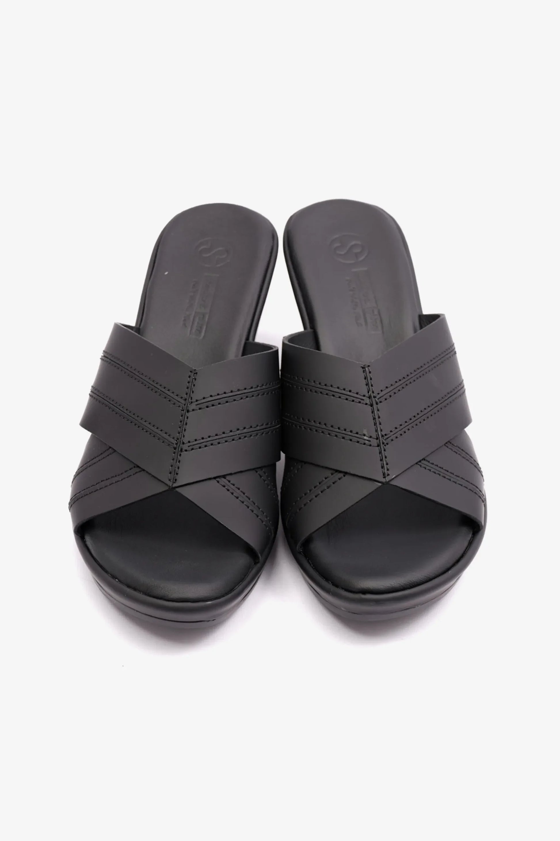 Comfort Plus Women's High Heel Sandals Black LSDCP9106
