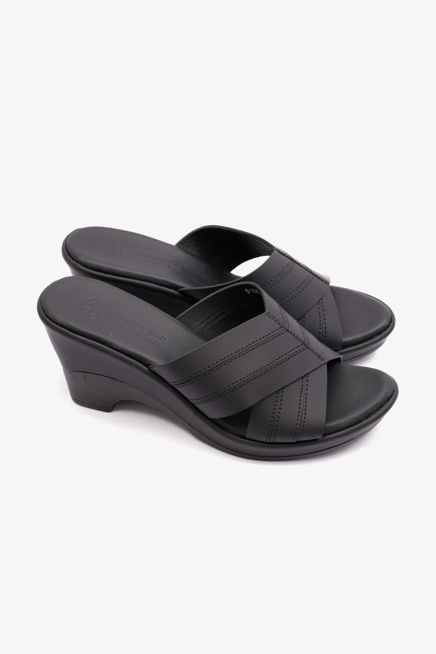 Comfort Plus Women's High Heel Sandals Black LSDCP9106