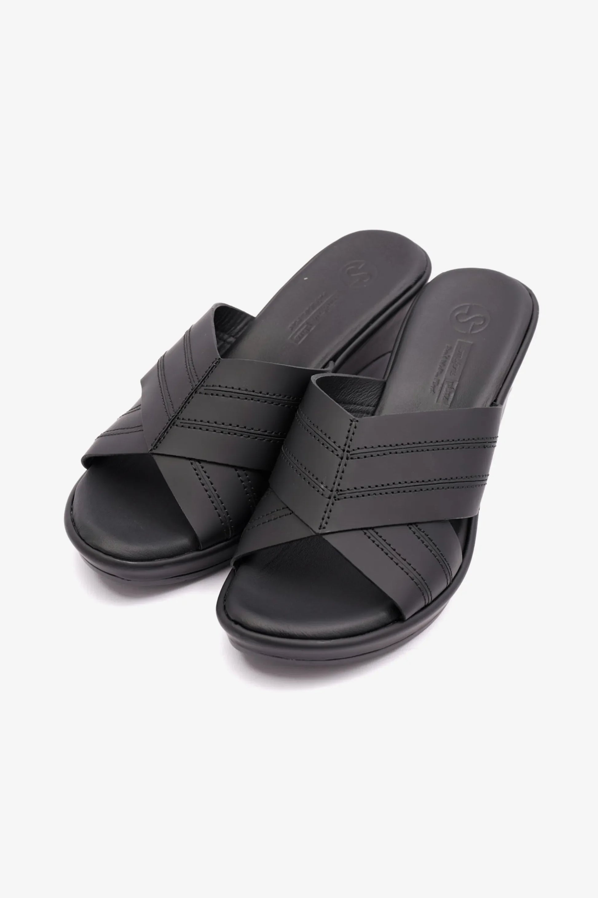 Comfort Plus Women's High Heel Sandals Black LSDCP9106