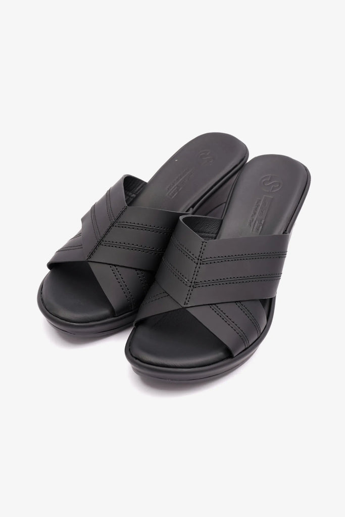 Comfort Plus Women's High Heel Sandals Black LSDCP9106