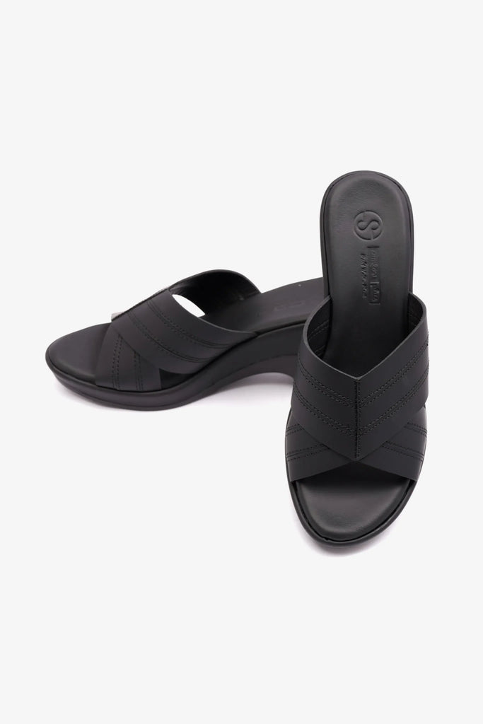 Comfort Plus Women's High Heel Sandals Black LSDCP9106