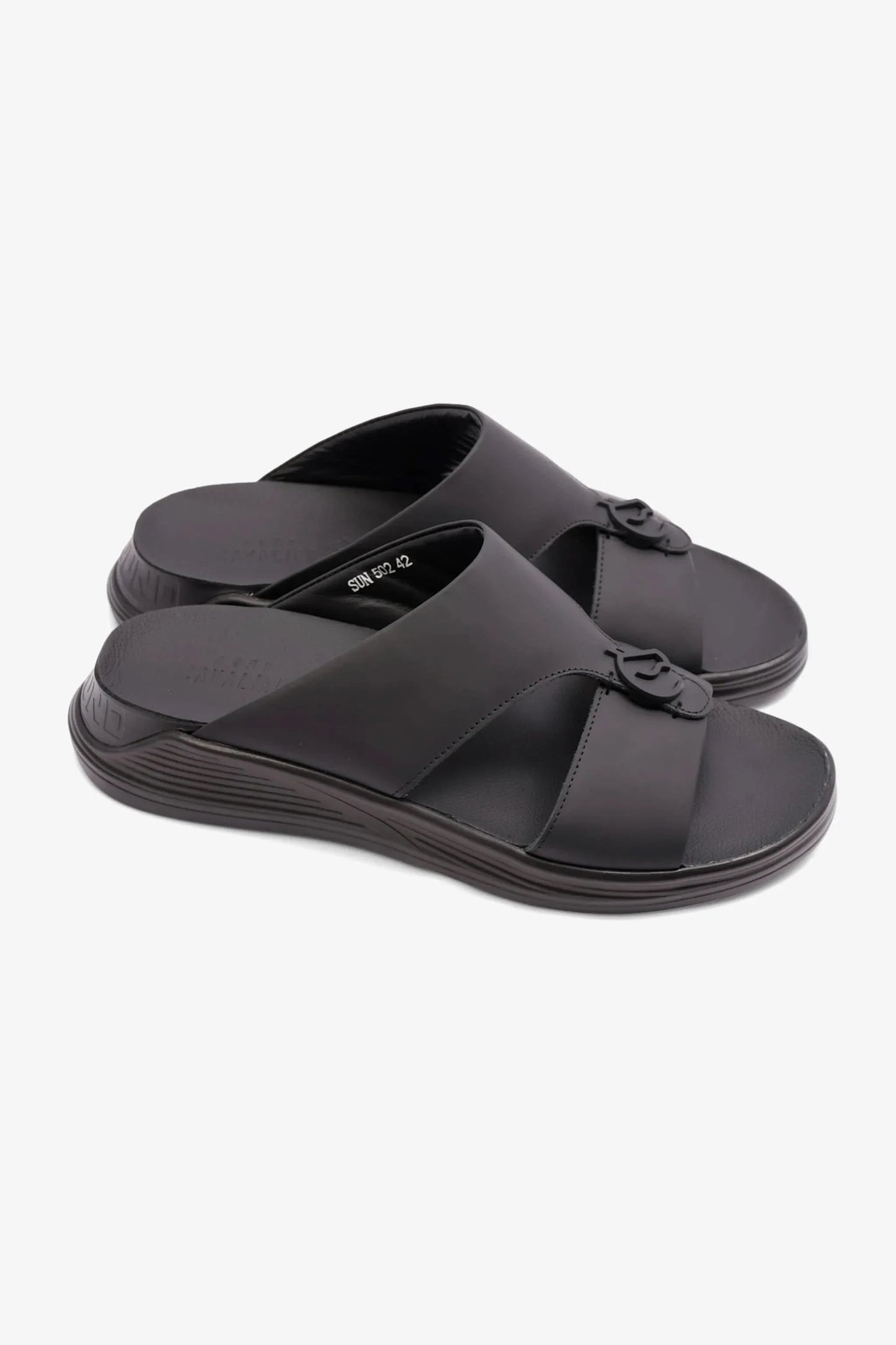 Cavalier Uomo Men's Arabic Sandals Sun Black MSDCVSUN502