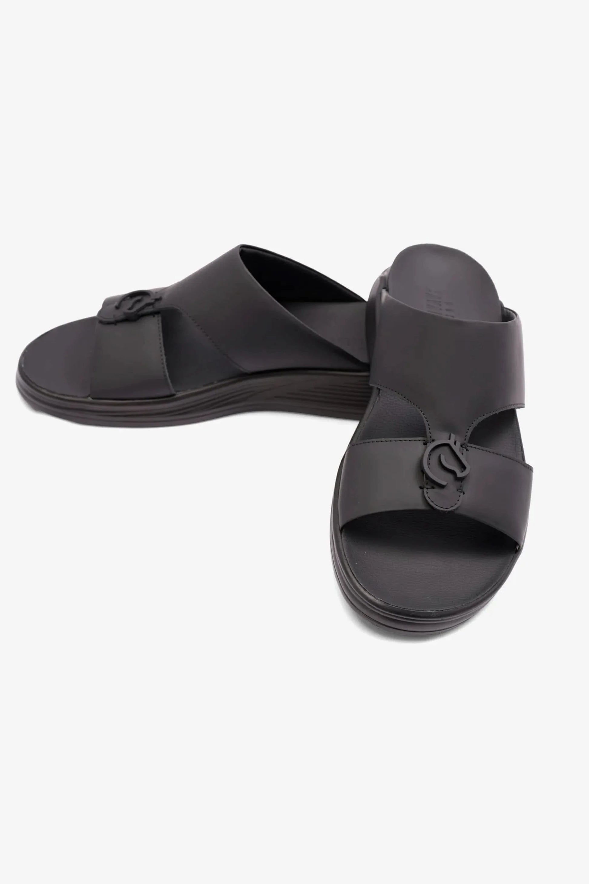 Cavalier Uomo Men's Arabic Sandals Sun Black MSDCVSUN502