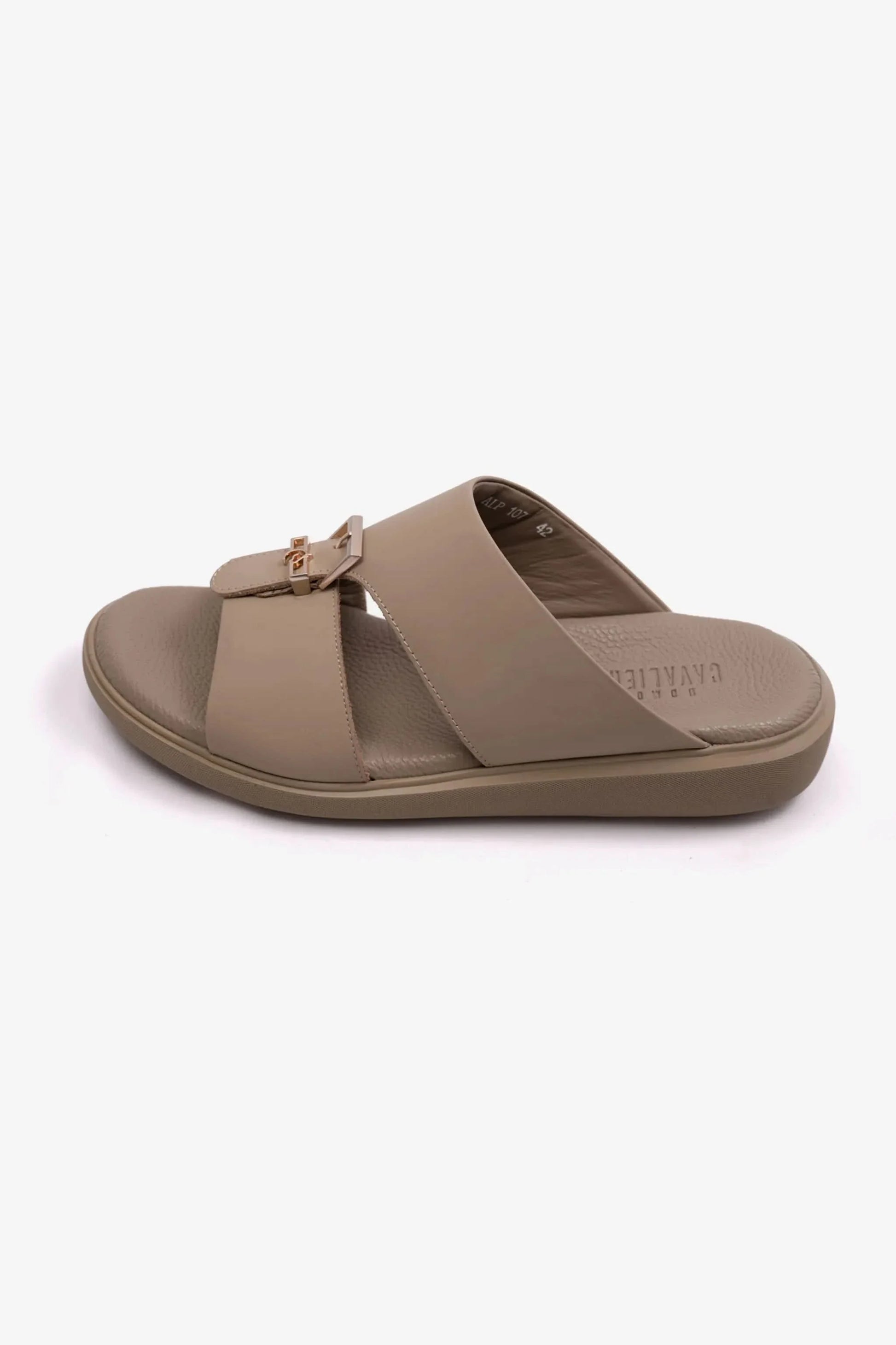 Cavalier Uomo Men's Classic Outsole Arabic Sandals Beige MSDCVALP107
