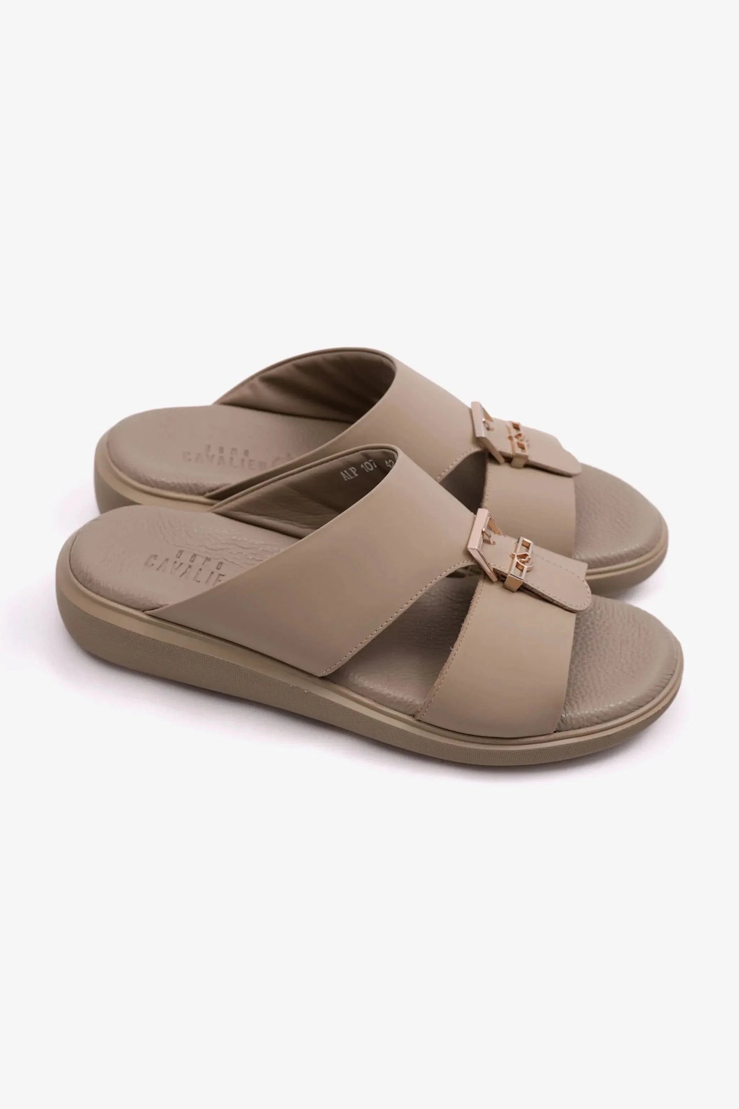Cavalier Uomo Men's Classic Outsole Arabic Sandals Beige MSDCVALP107