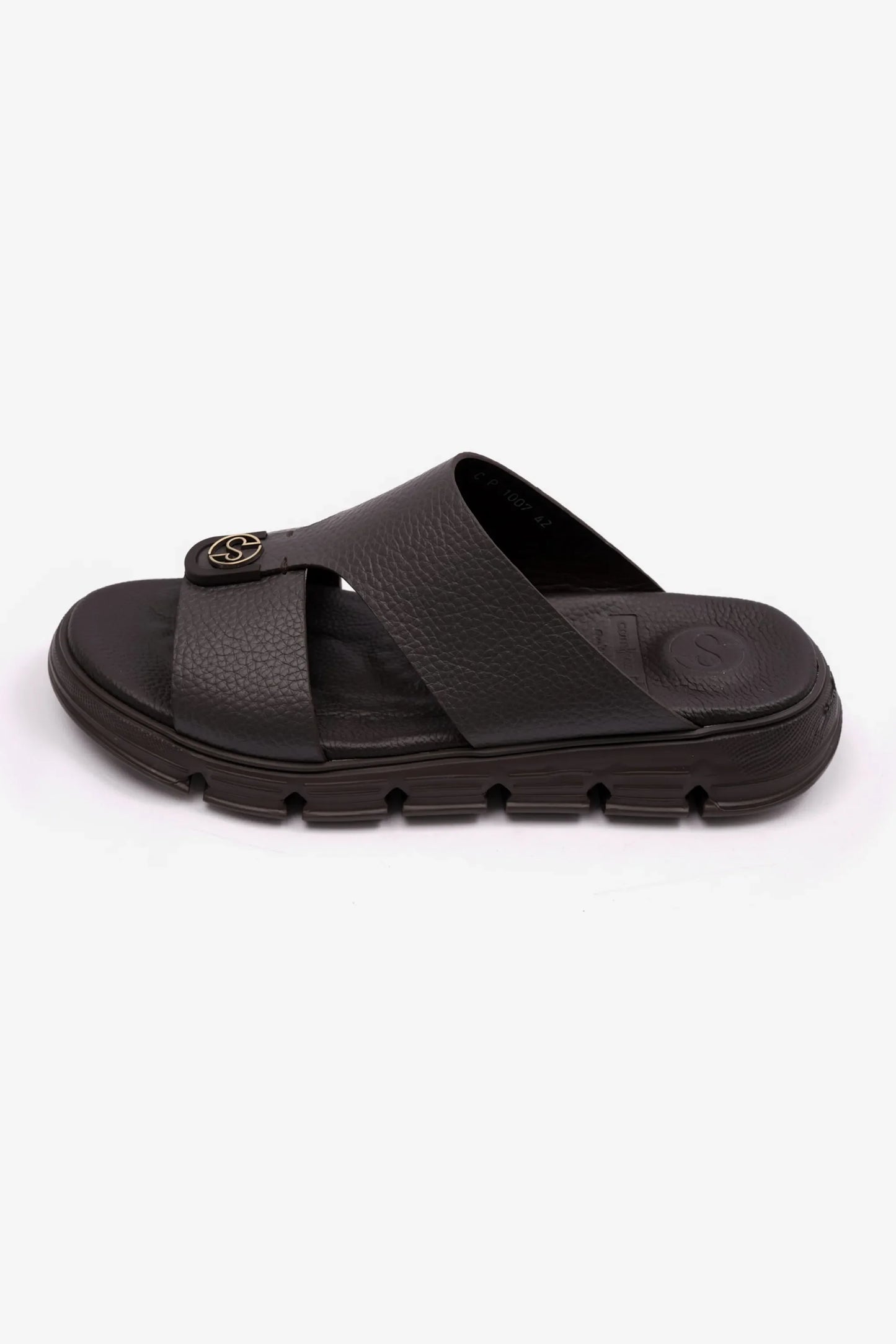 Comfort Plus Men's Arabic Soft Milled Sandals Brown MSDCP1007