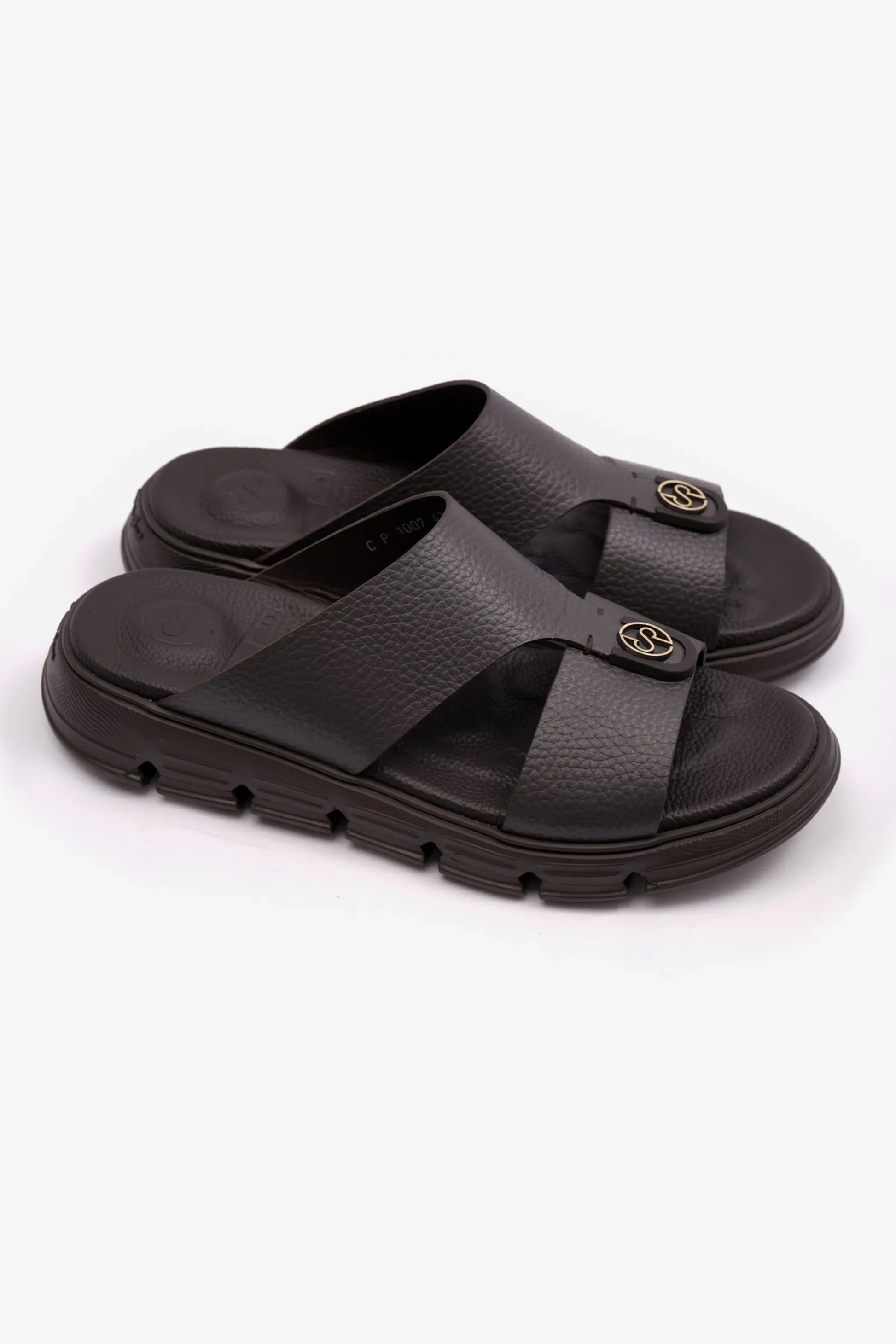 Comfort Plus Men's Arabic Soft Milled Sandals Brown MSDCP1007