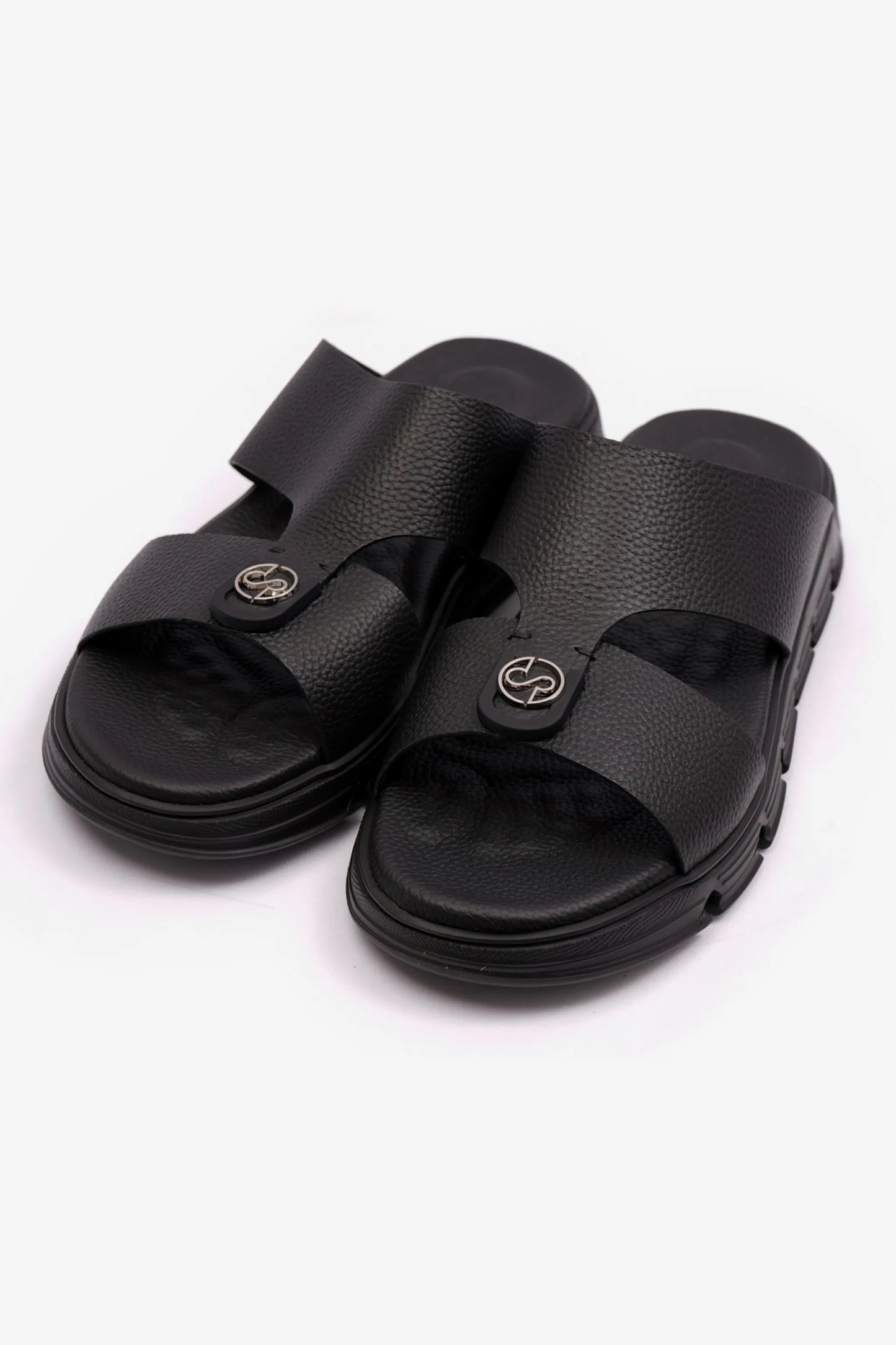 Comfort Plus Men's Soft Milled Arabic Sandals Black CP1007