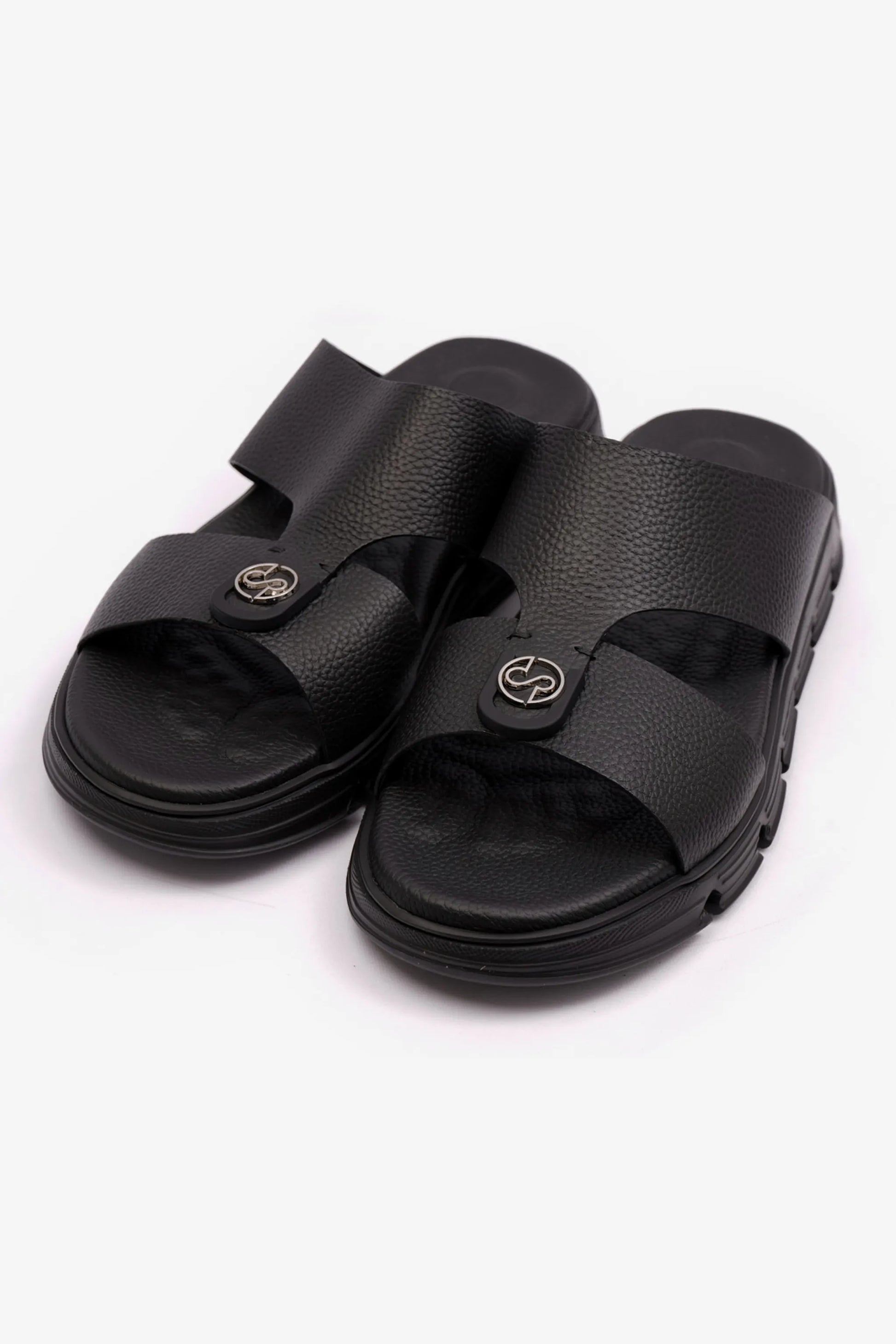 Comfort Plus Men's Soft Milled Arabic Sandals Black CP1007