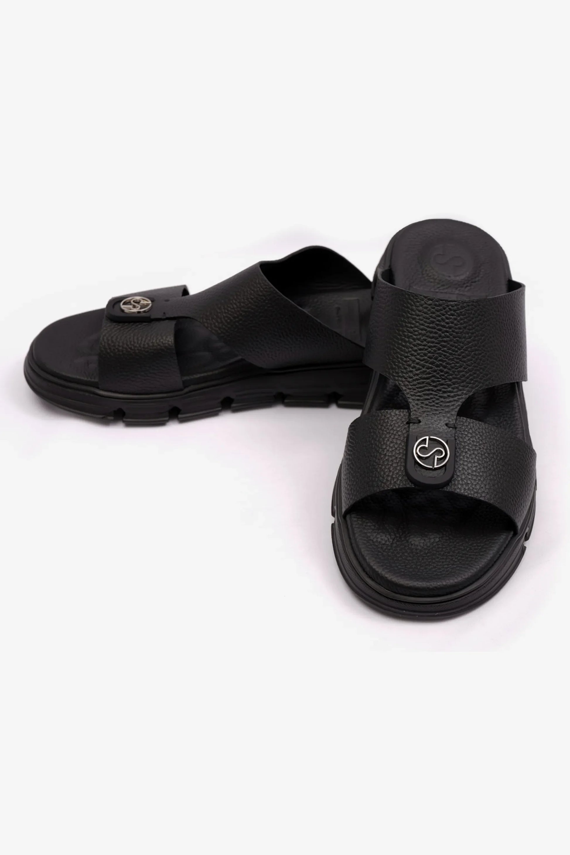 Comfort Plus Men's Soft Milled Arabic Sandals Black CP1007