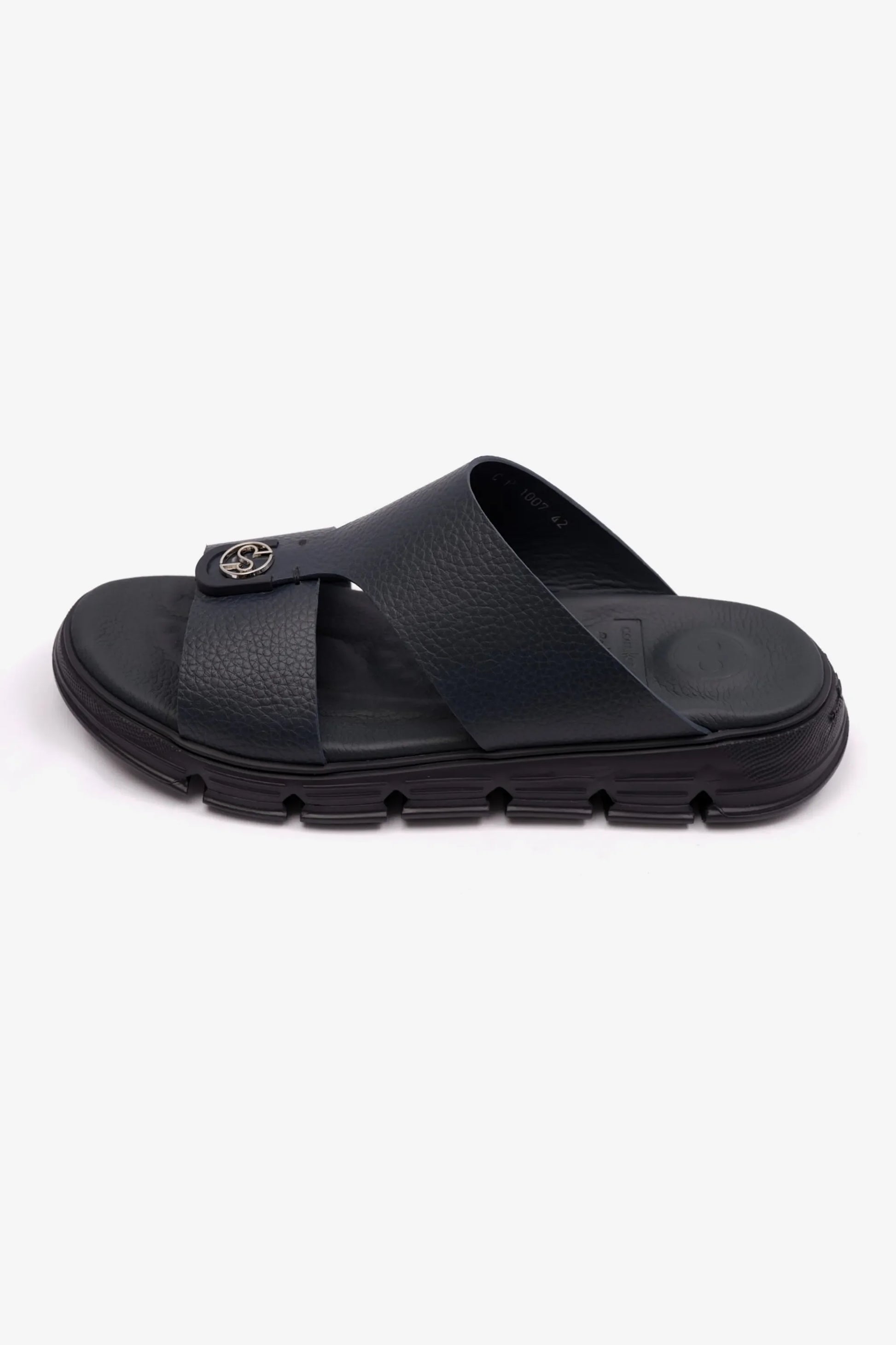 Comfort Plus Men's Soft Milled Arabic Sandals Navy MSDCP1007