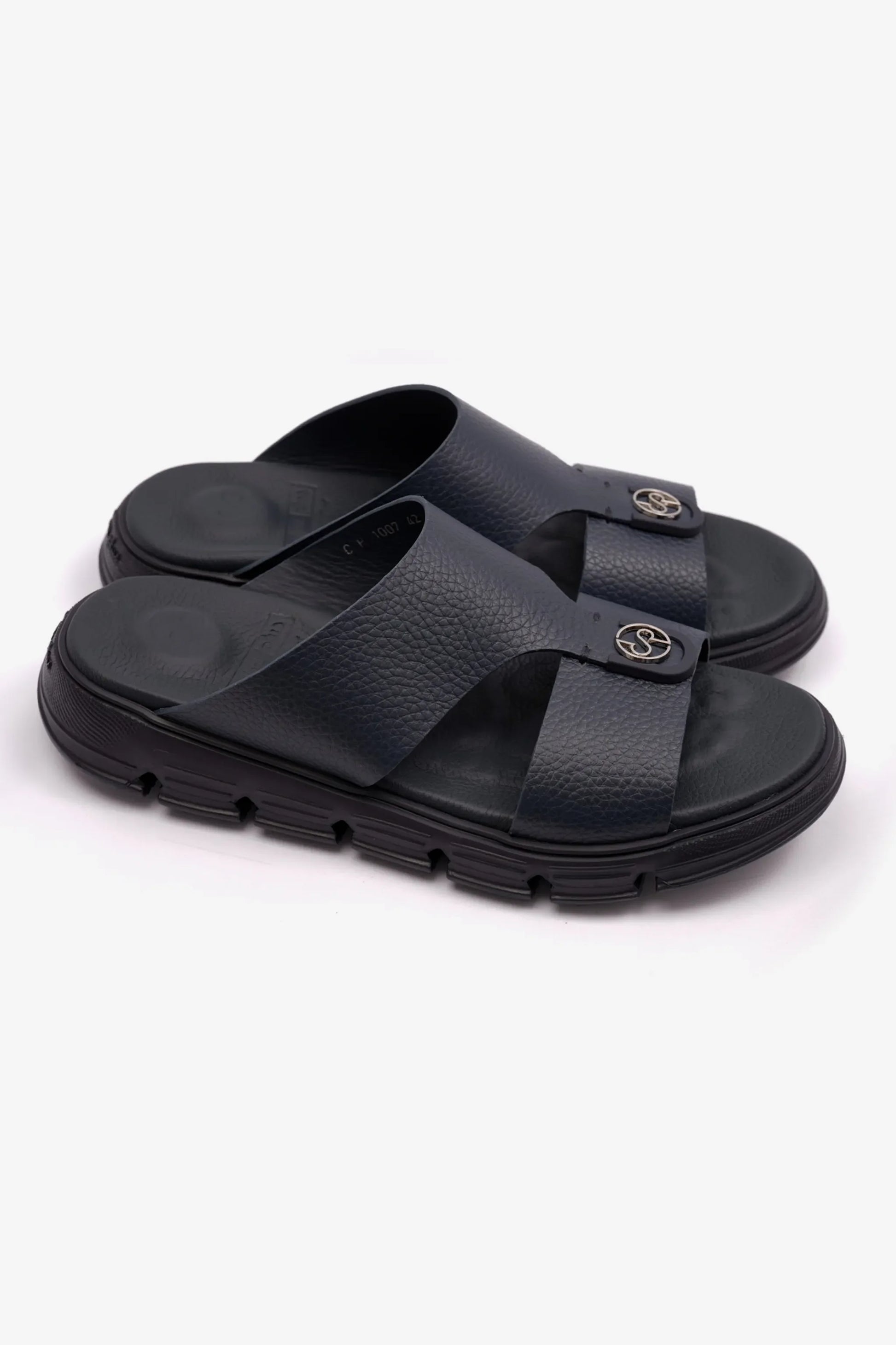 Comfort Plus Men's Soft Milled Arabic Sandals Navy MSDCP1007