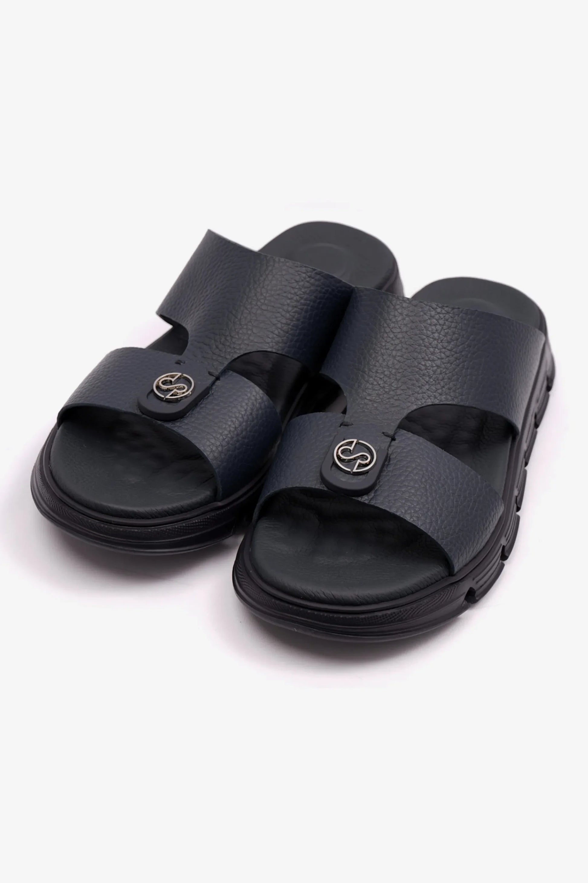 Comfort Plus Men's Soft Milled Arabic Sandals Navy MSDCP1007