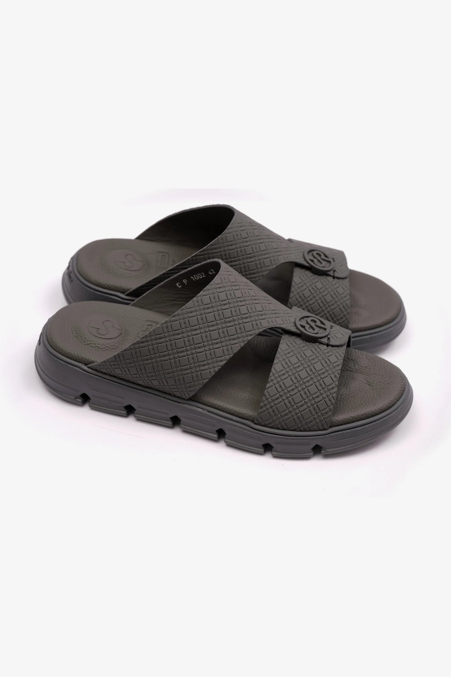 Comfort Plus Men's Italian Outsole Arabic Sandals Grey MSDCP1002