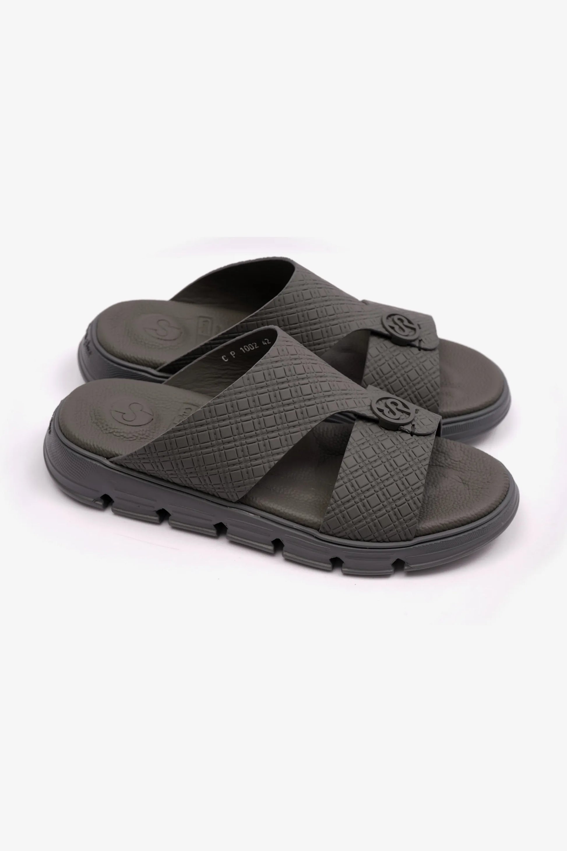 Comfort Plus Men's Italian Outsole Arabic Sandals Grey MSDCP1002