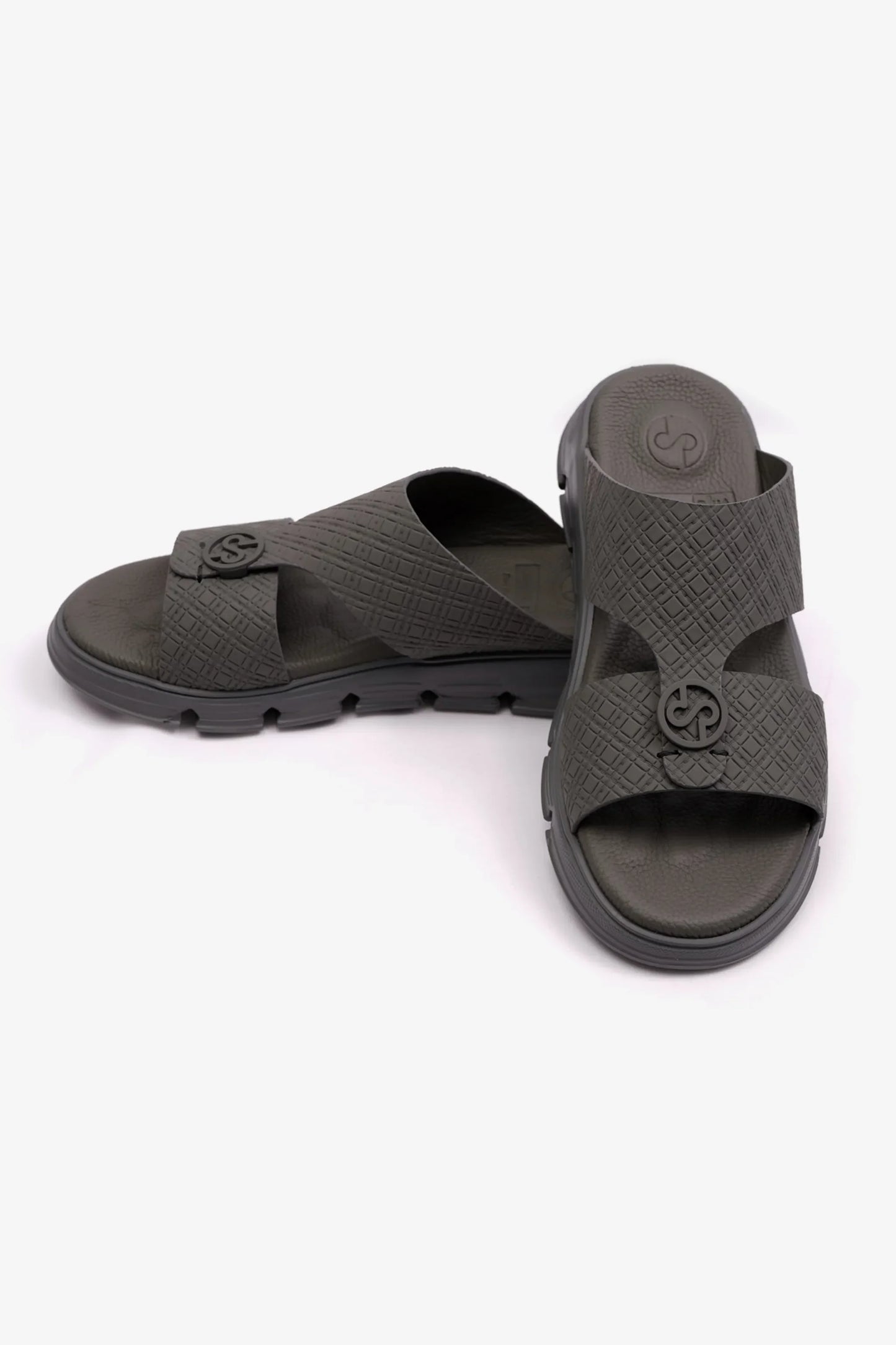 Comfort Plus Men's Italian Outsole Arabic Sandals Grey MSDCP1002