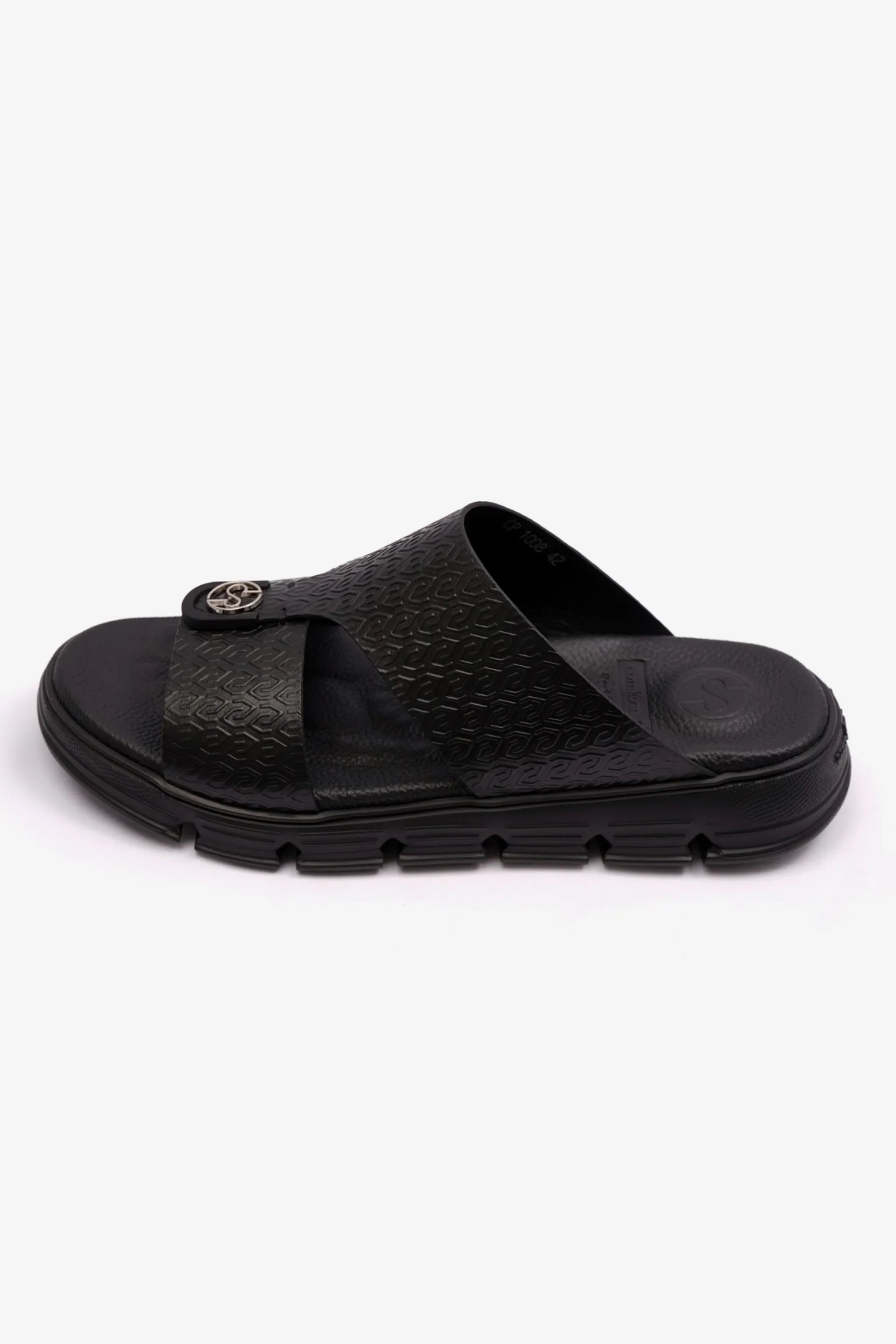 Comfort Plus Men's Italian Outsole Arabic Sandals Black MSDCP1008