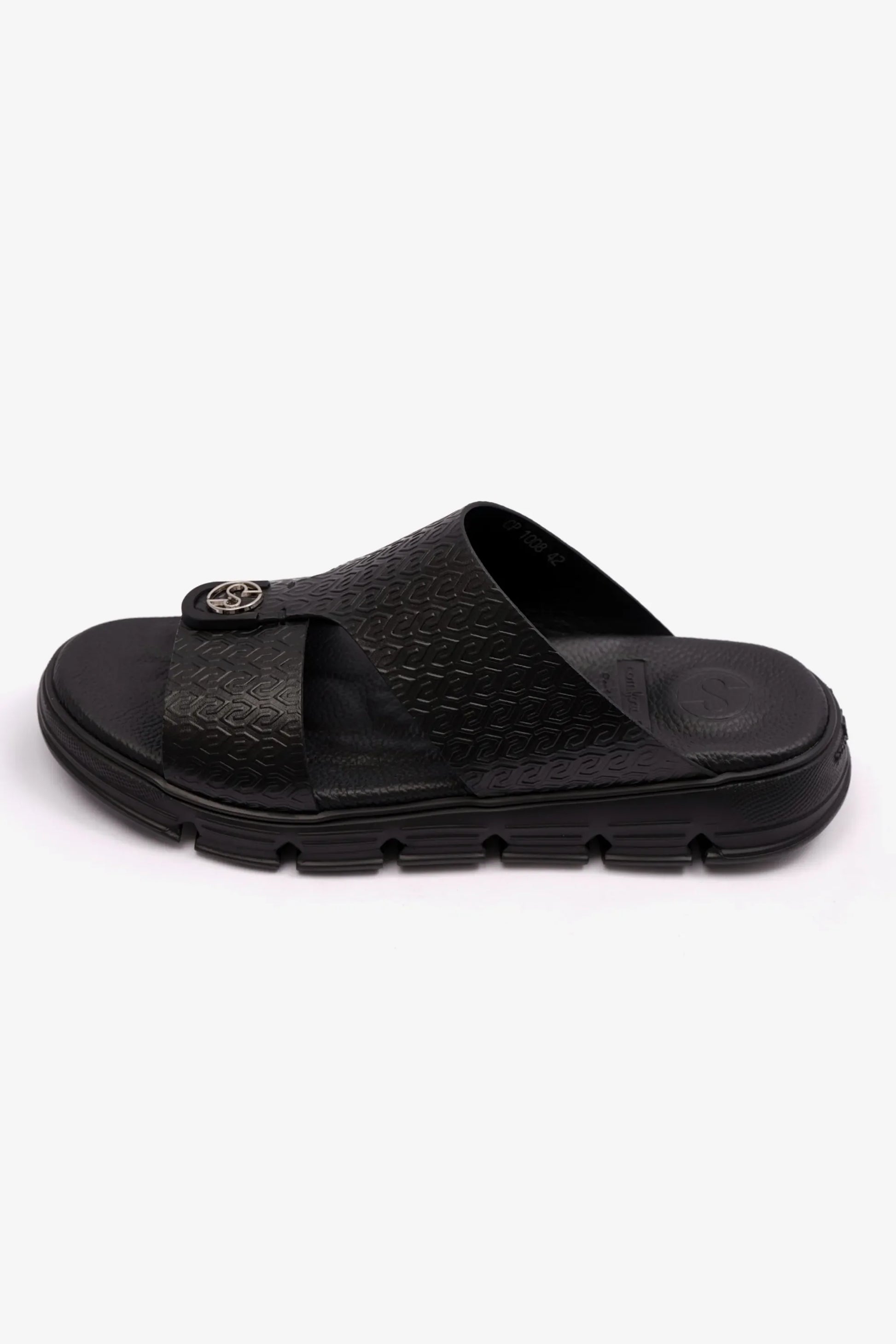 Comfort Plus Men's Italian Outsole Arabic Sandals Black MSDCP1008