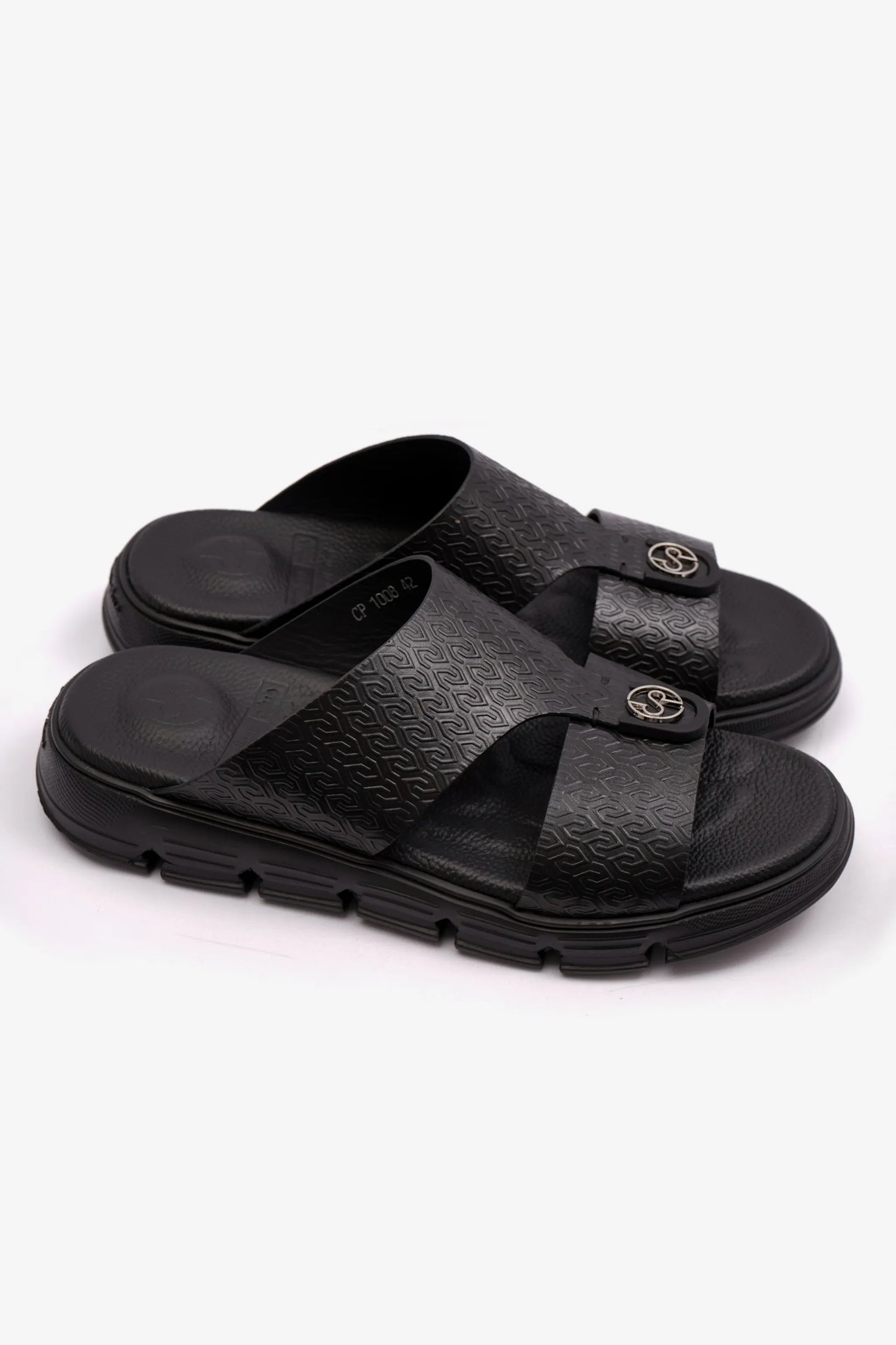 Comfort Plus Men's Italian Outsole Arabic Sandals Black MSDCP1008