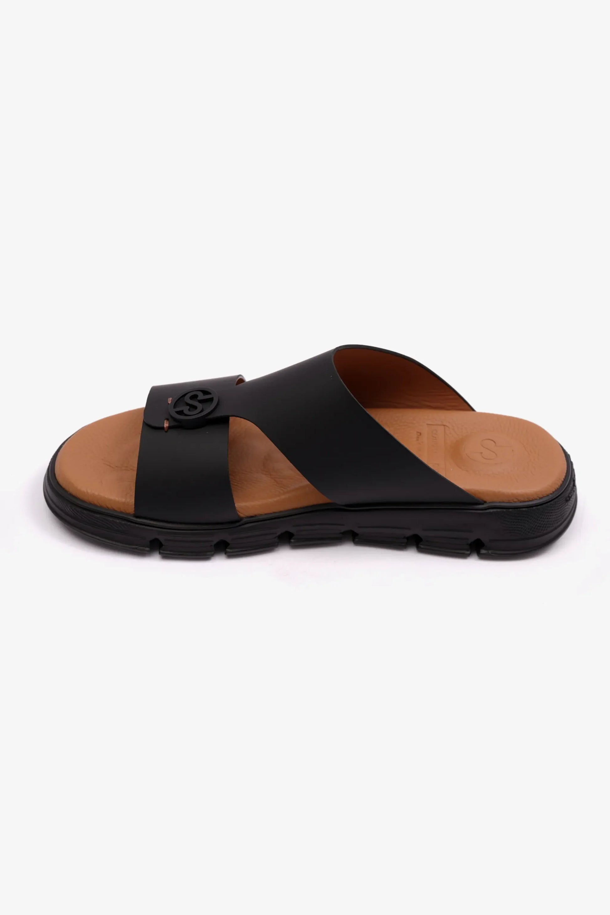 Comfort Plus Men's Matte Arabic Sandals Black MSDCP 1001