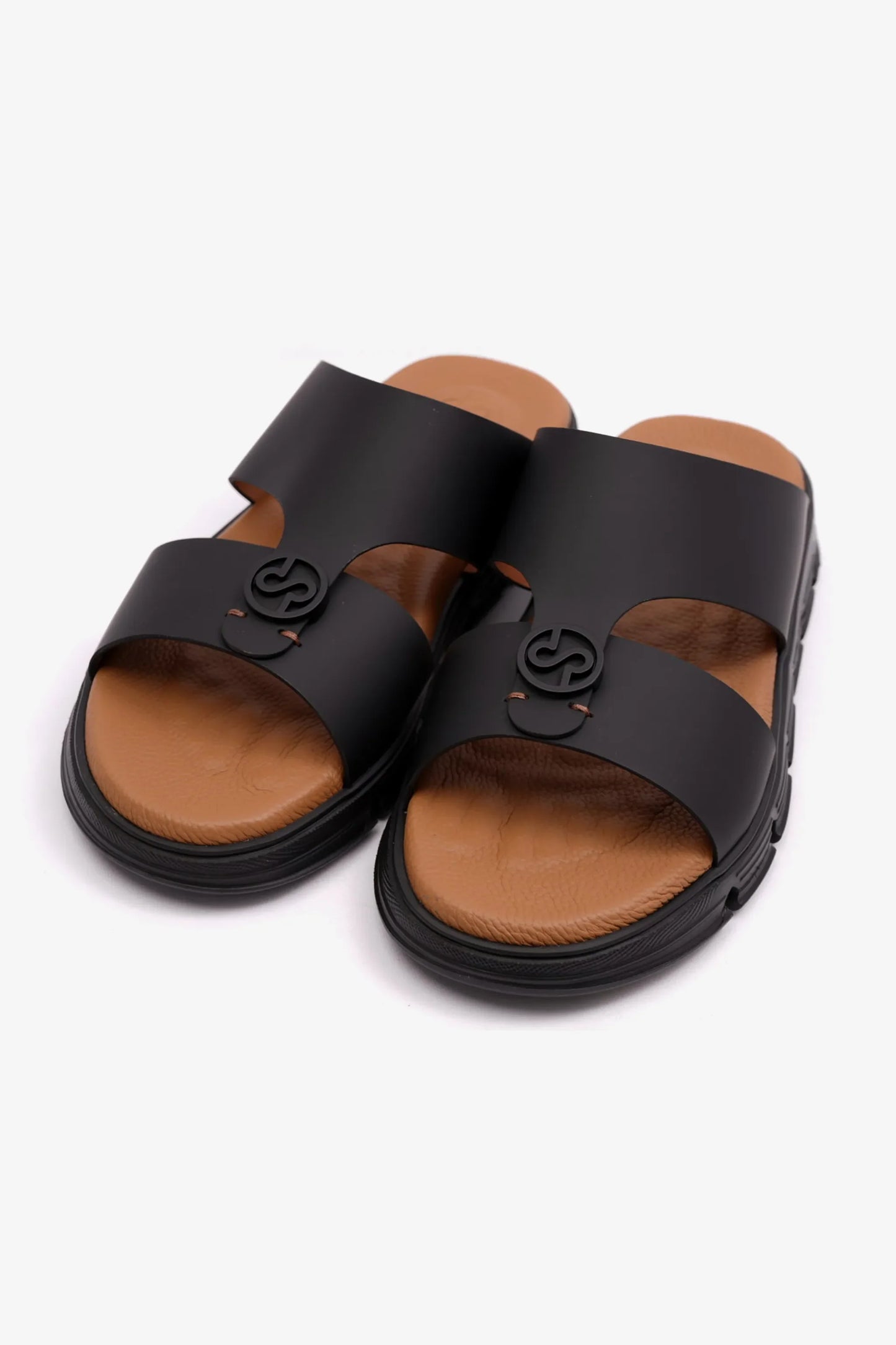 Comfort Plus Men's Matte Arabic Sandals Black MSDCP 1001