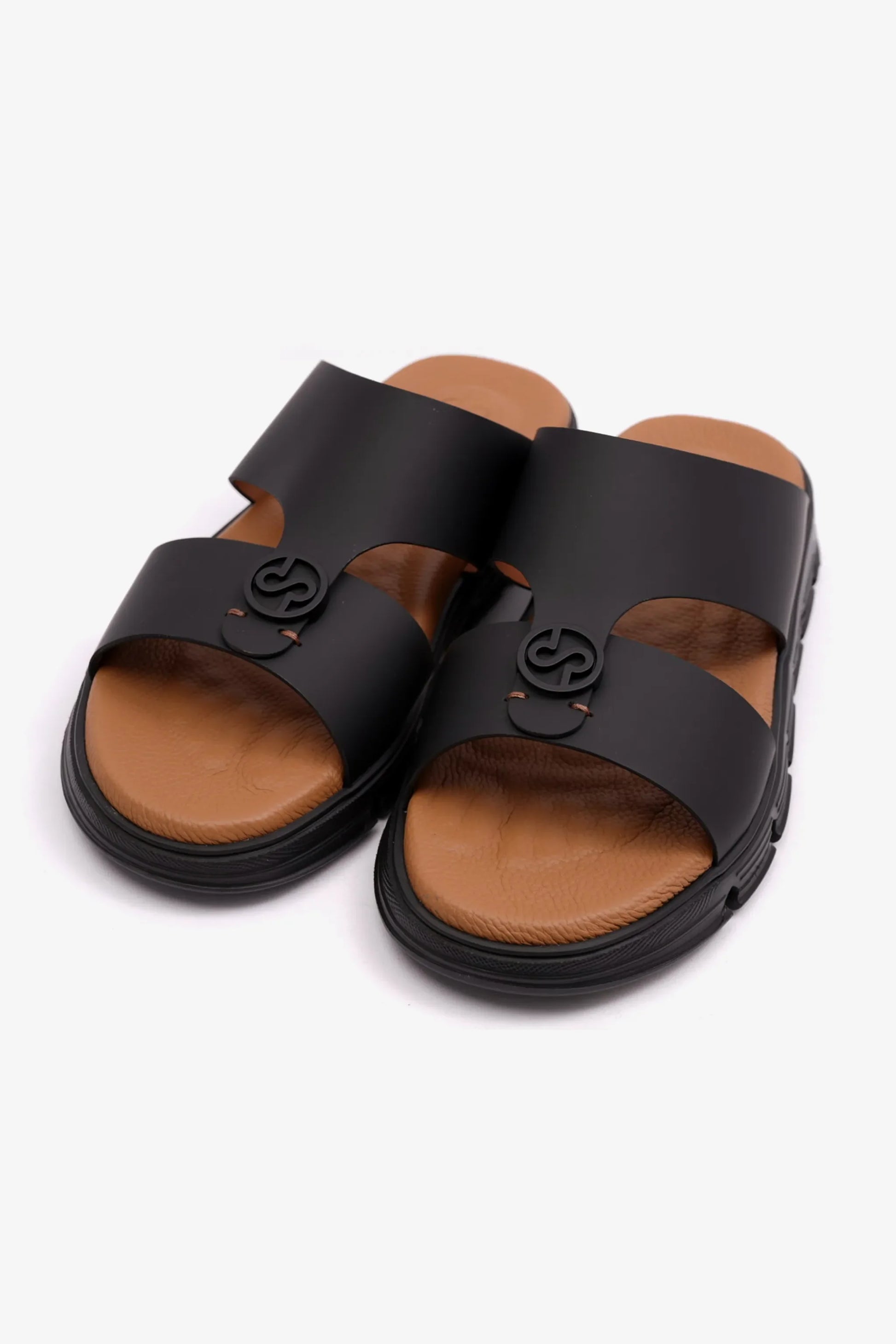 Comfort Plus Men's Matte Arabic Sandals Black MSDCP 1001