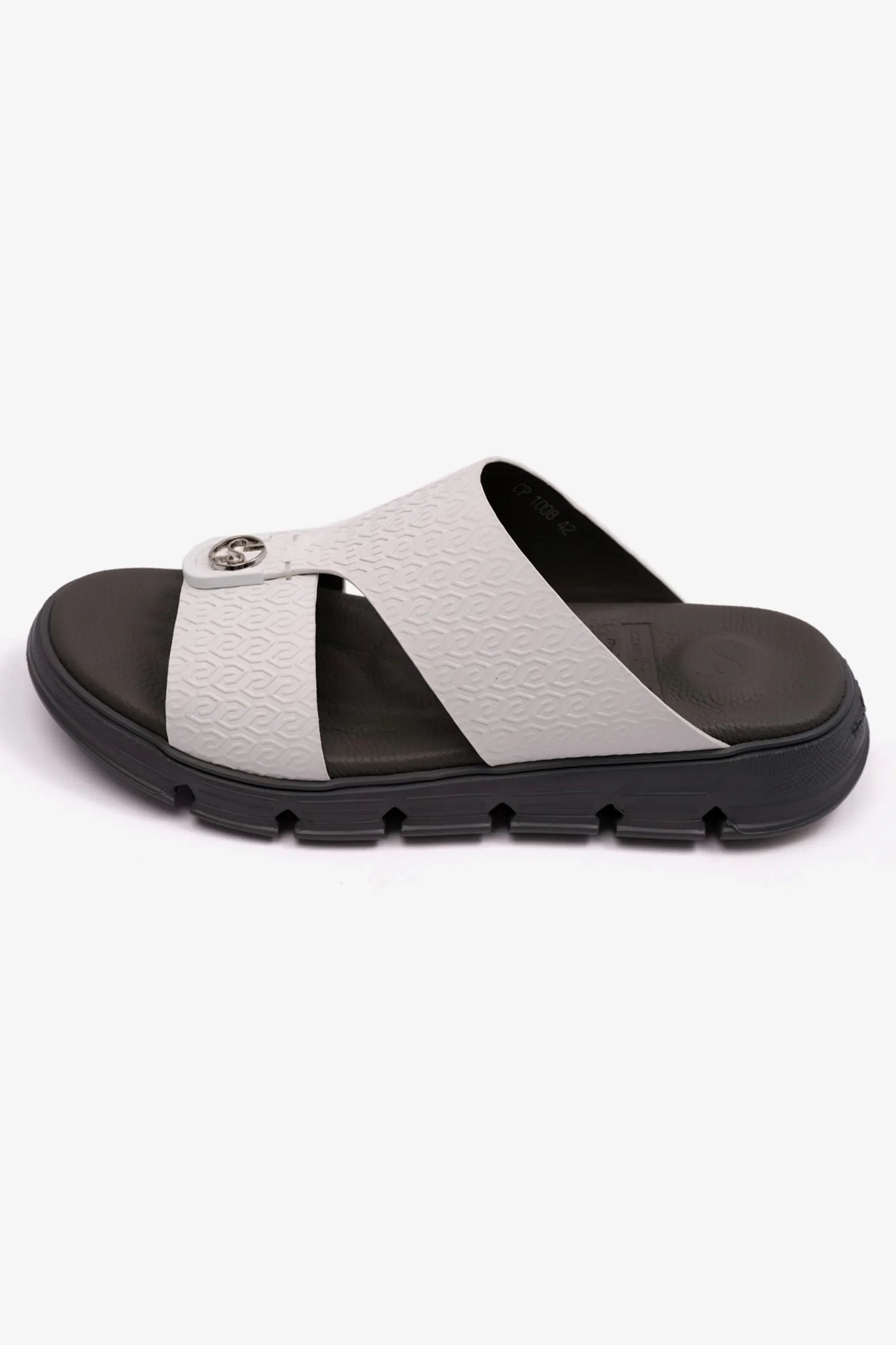 Comfort Plus Men's Italian Outsole Arabic Sandals White CP1008