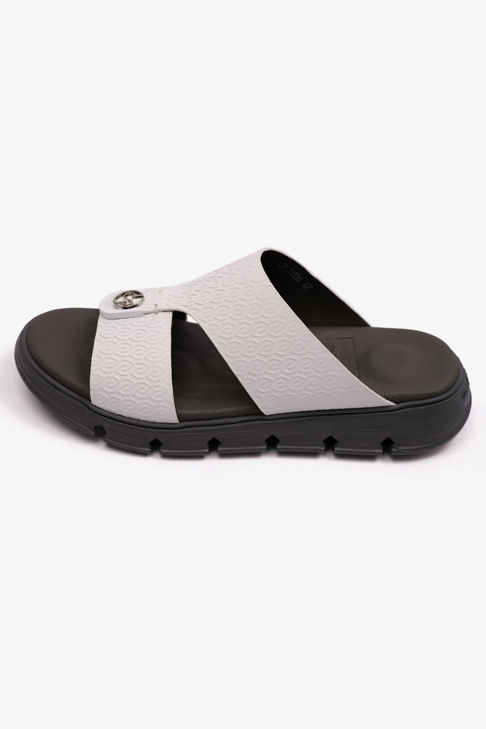 Comfort Plus Men's Italian Outsole Arabic Sandals White CP1008