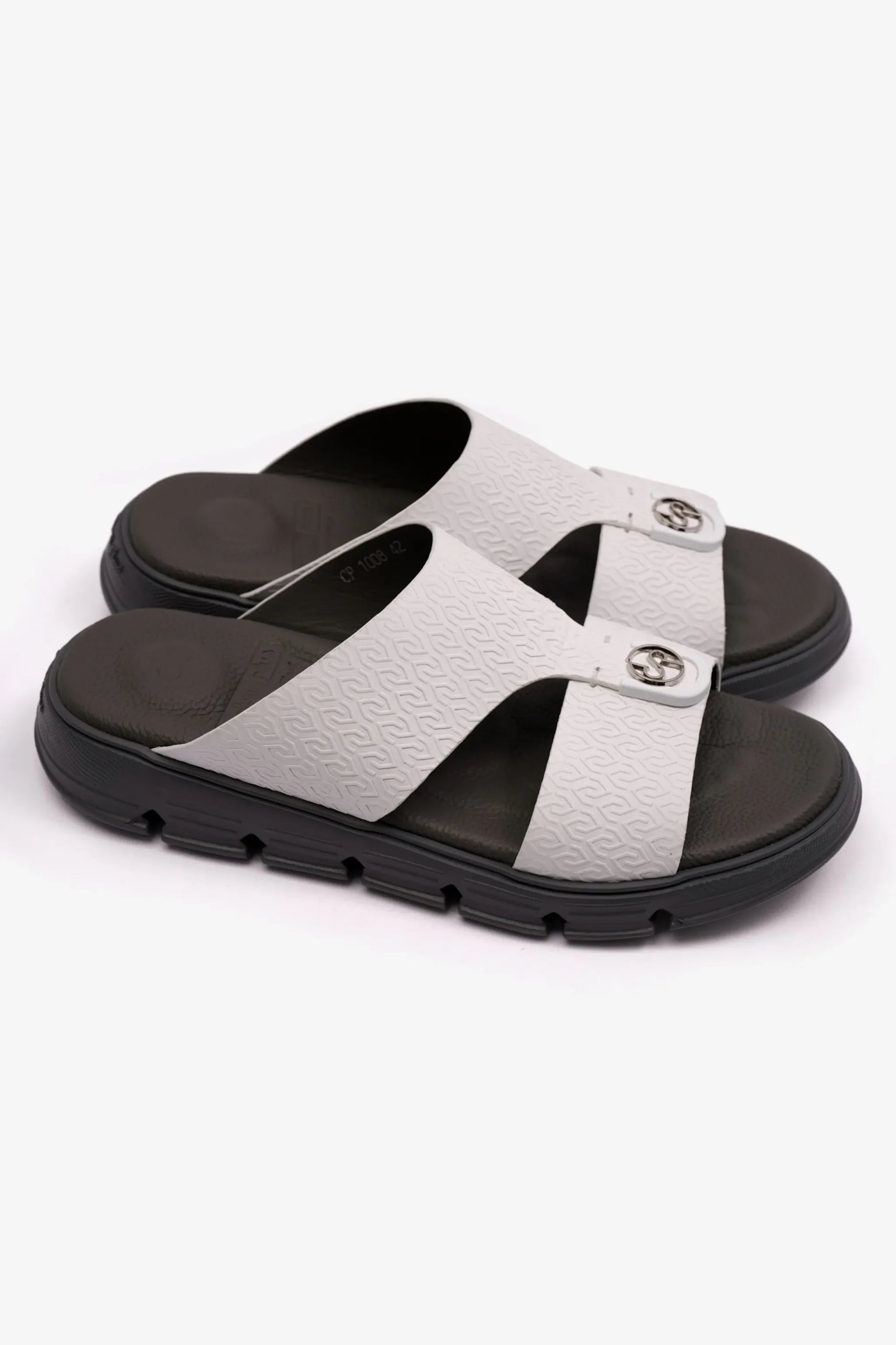 Comfort Plus Men's Italian Outsole Arabic Sandals White CP1008
