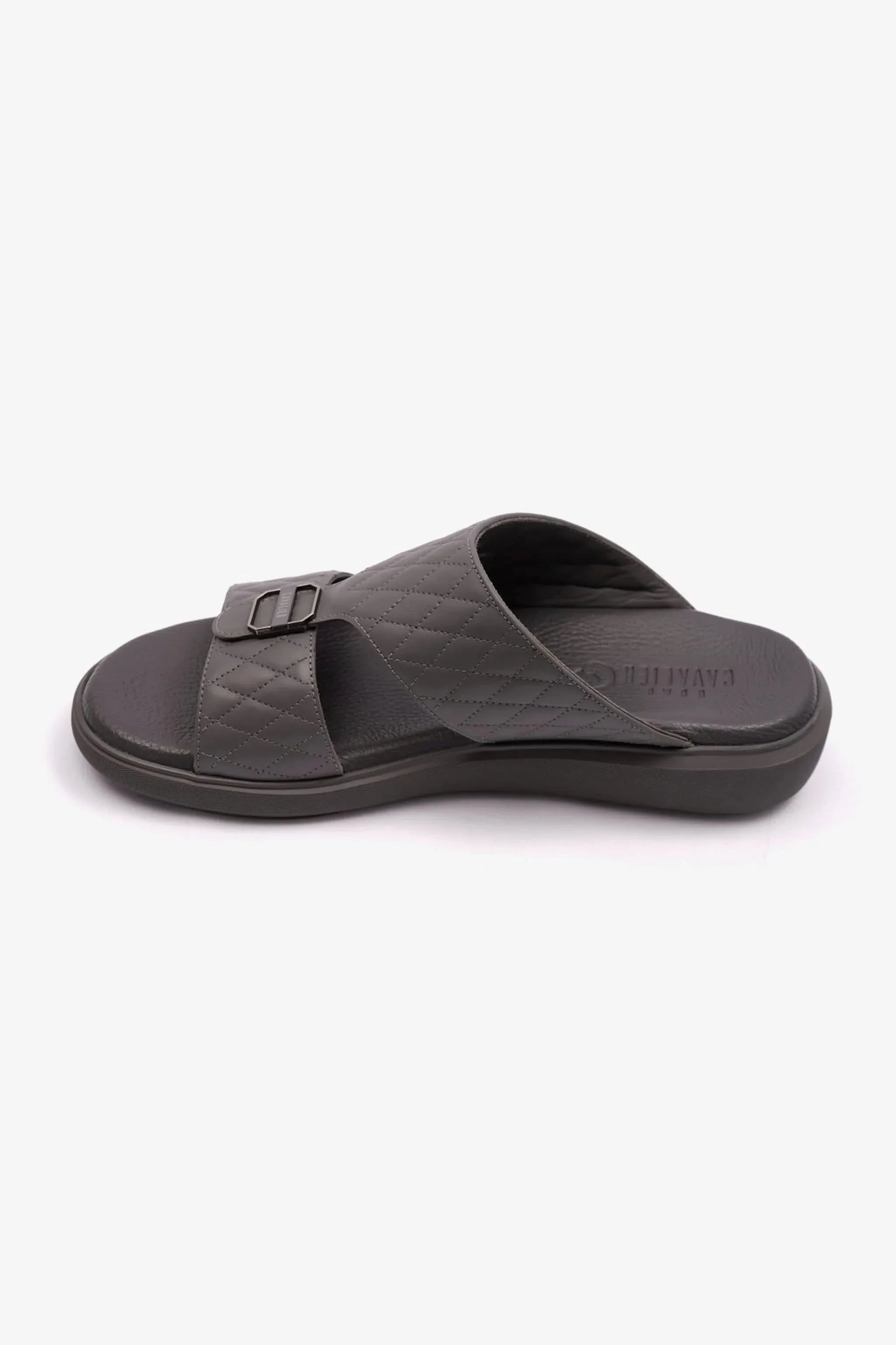 Cavalier Uomo Men's Arabic Quilting Pattern Sandals Grey MSDCVALP108