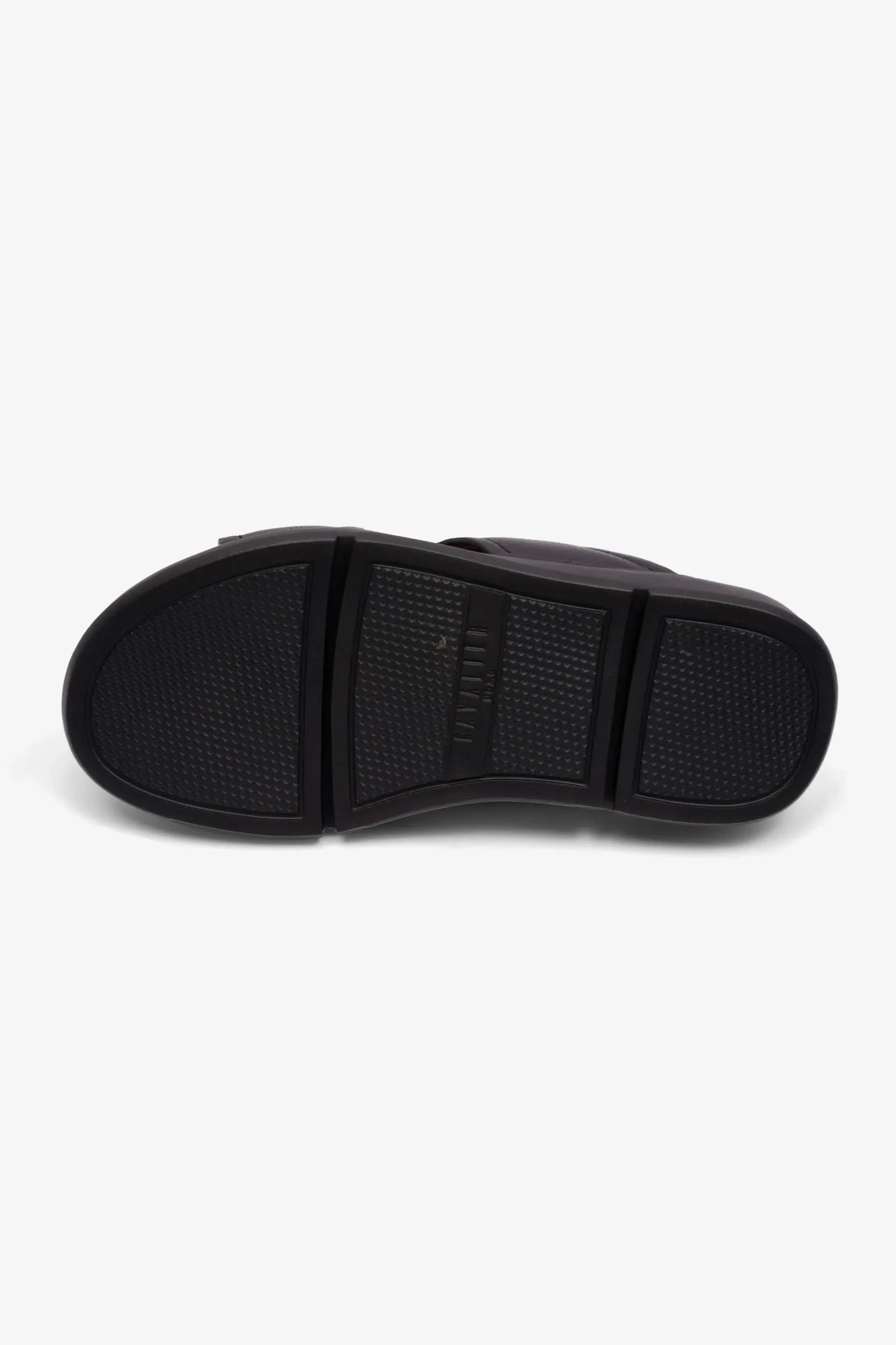 Cavalier Uomo Men's Leo Leather Arabic Sandals Black MSDCVLEO405