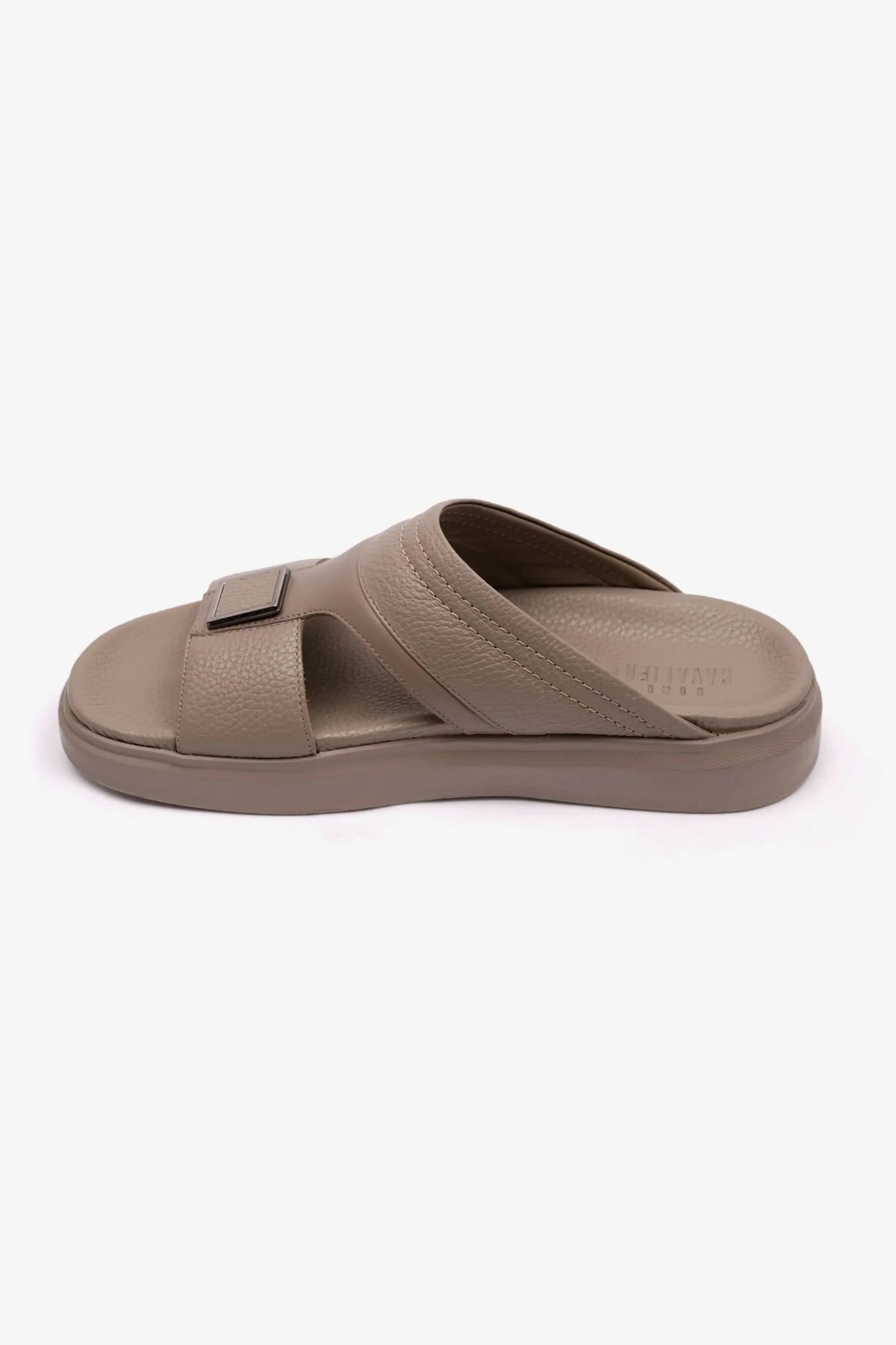 Cavalier Uomo Men's Wide Fitting Leather Arabic Sandals Sand MSDCVBOL01